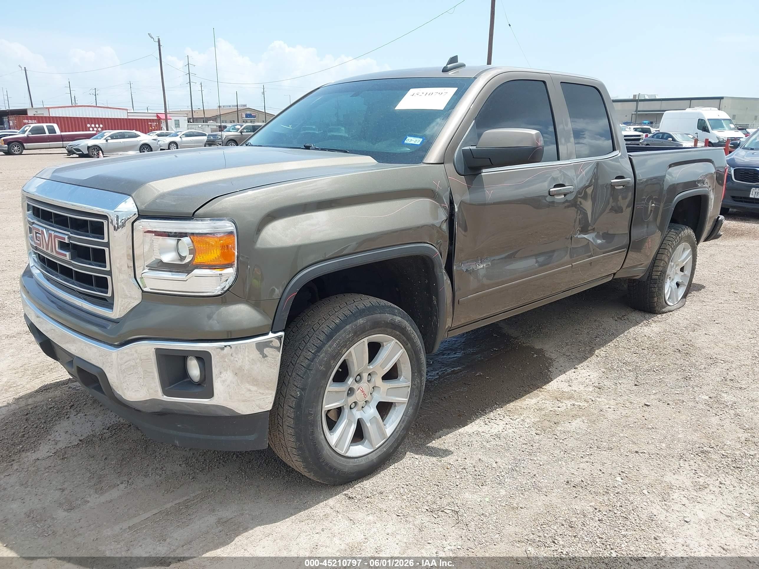 2015 Gmc Sierra 1500 Sle Brown vin: 1GTR1UEC7FZ177776