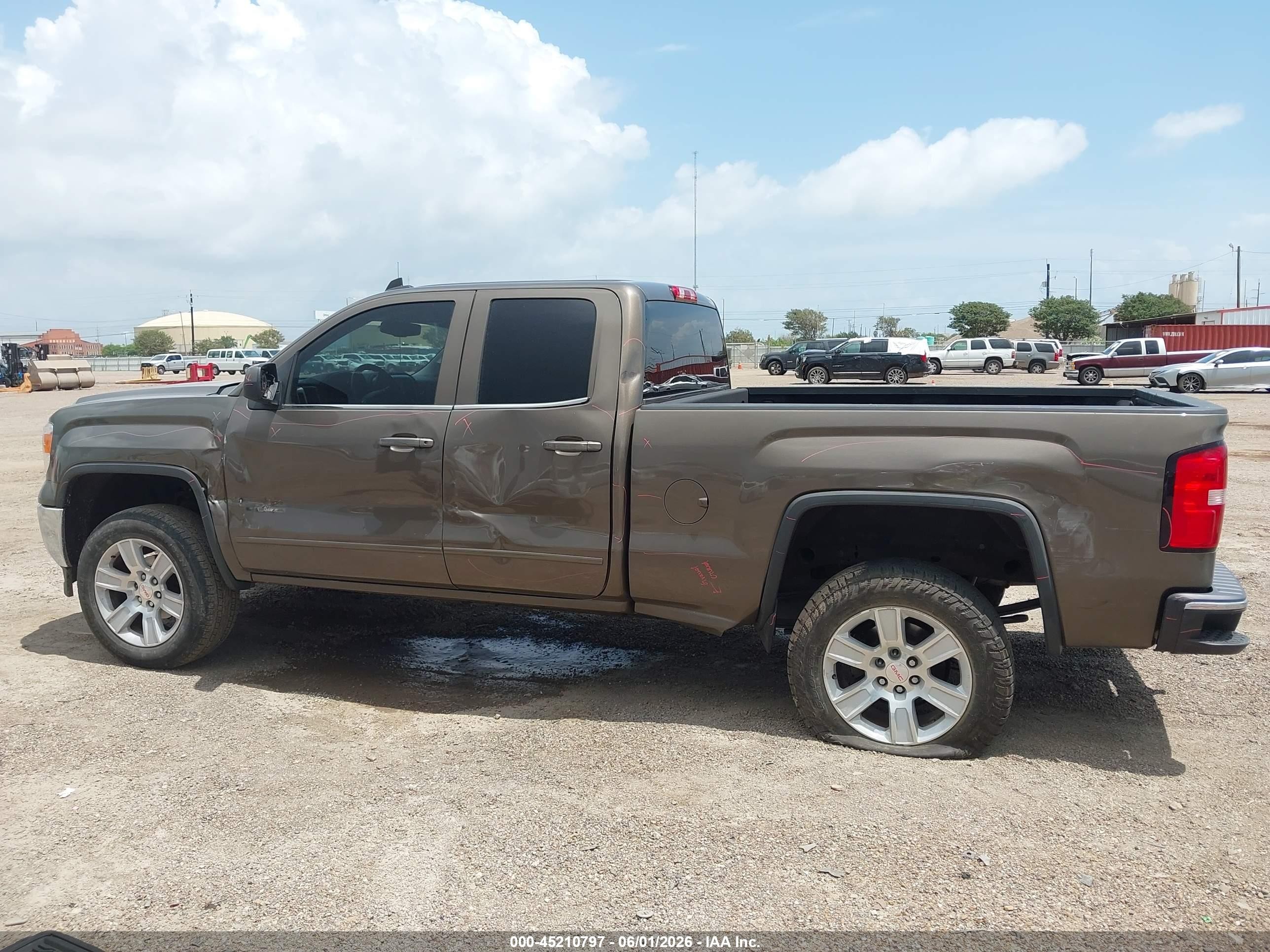 2015 Gmc Sierra 1500 Sle Brown vin: 1GTR1UEC7FZ177776
