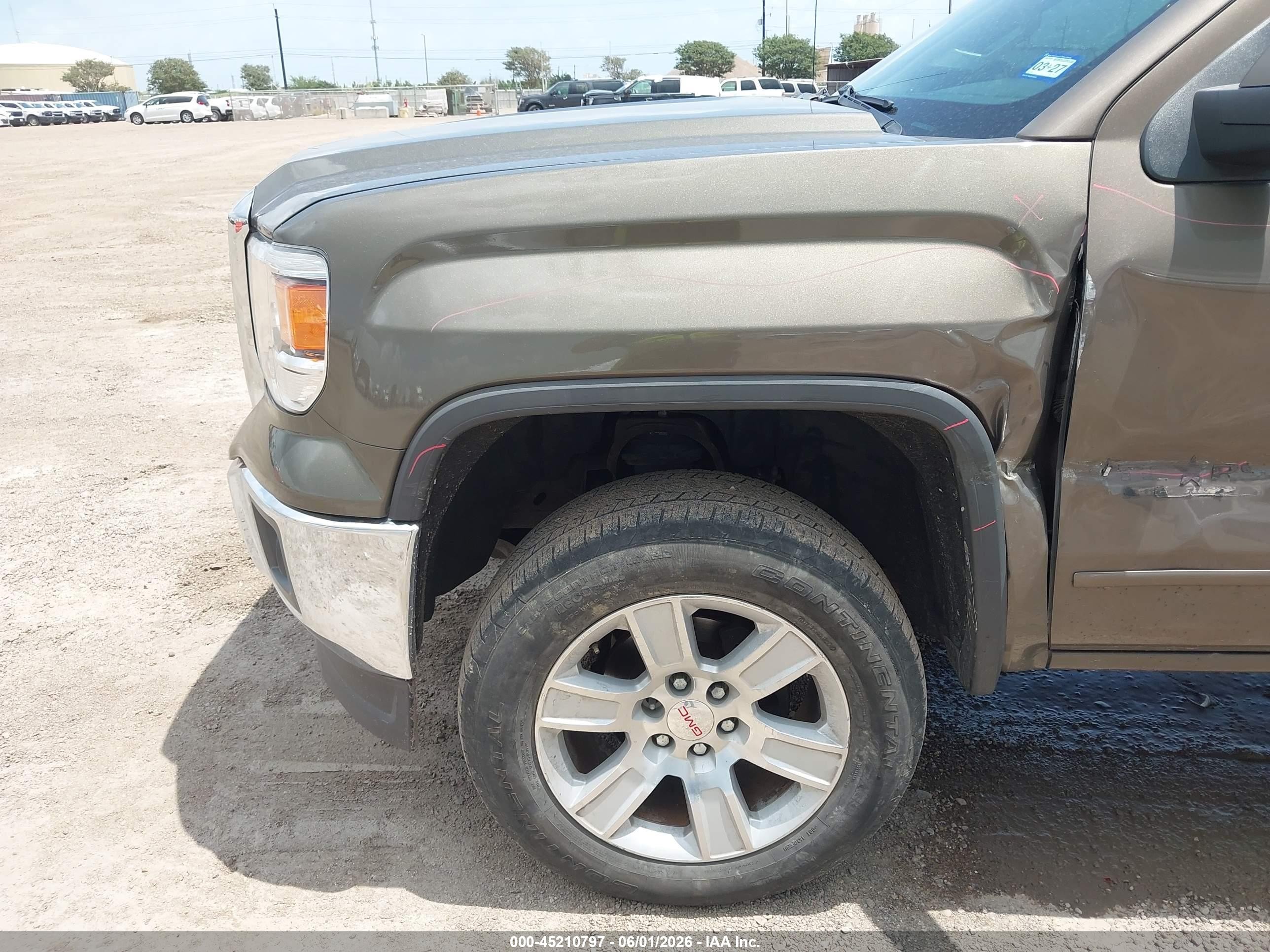 2015 Gmc Sierra 1500 Sle Brown vin: 1GTR1UEC7FZ177776