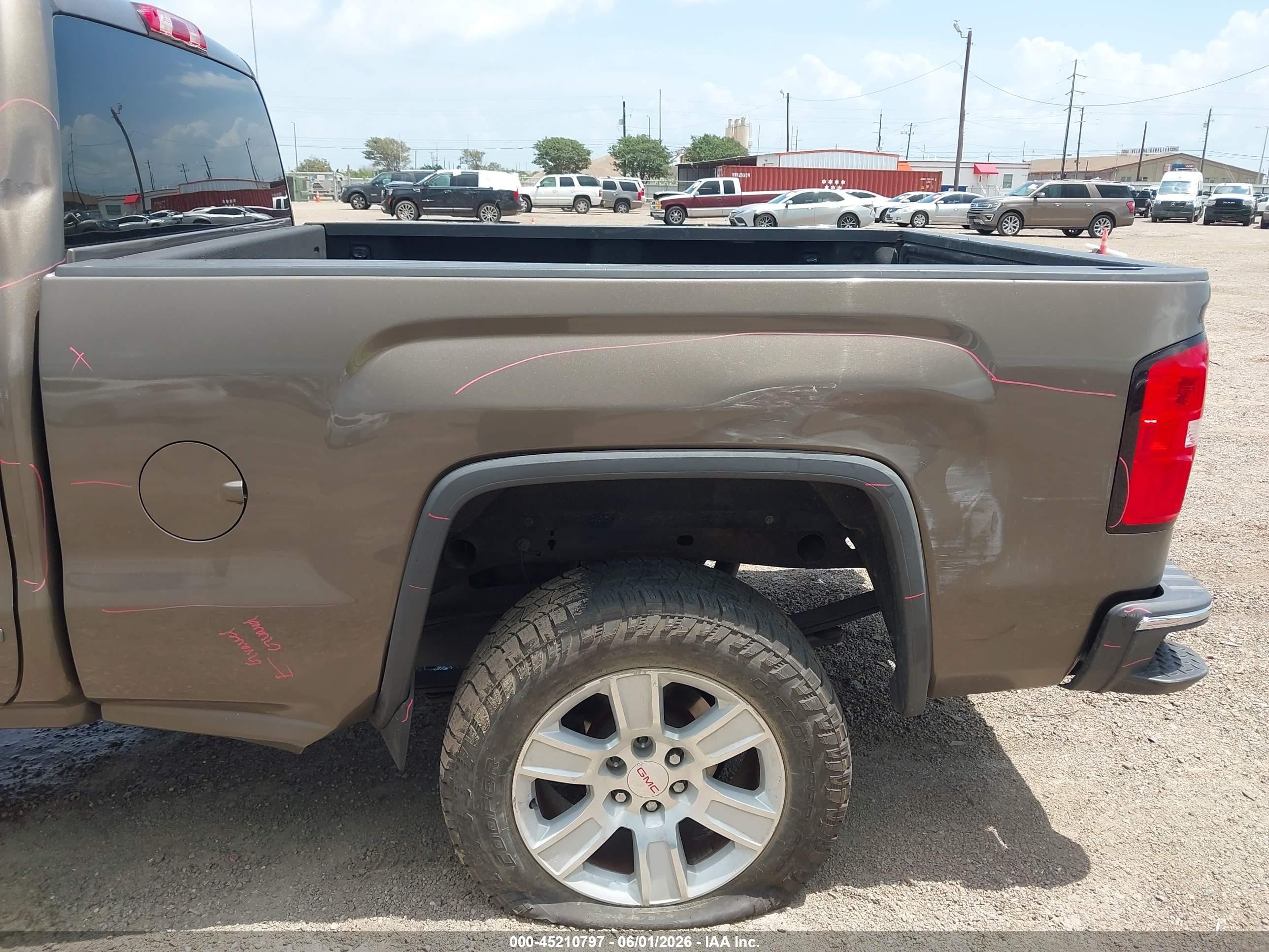 2015 Gmc Sierra 1500 Sle Brown vin: 1GTR1UEC7FZ177776