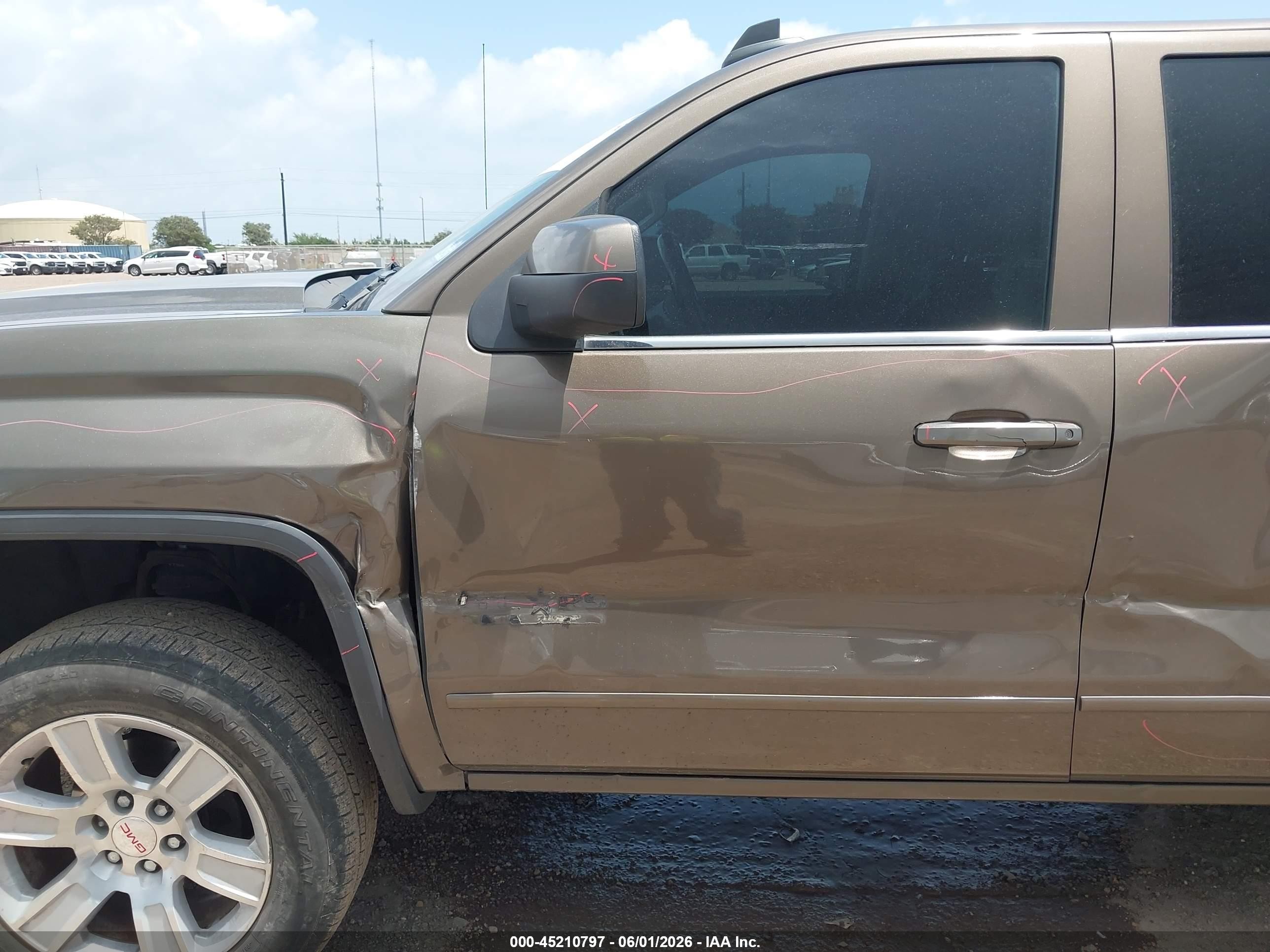 2015 Gmc Sierra 1500 Sle Brown vin: 1GTR1UEC7FZ177776