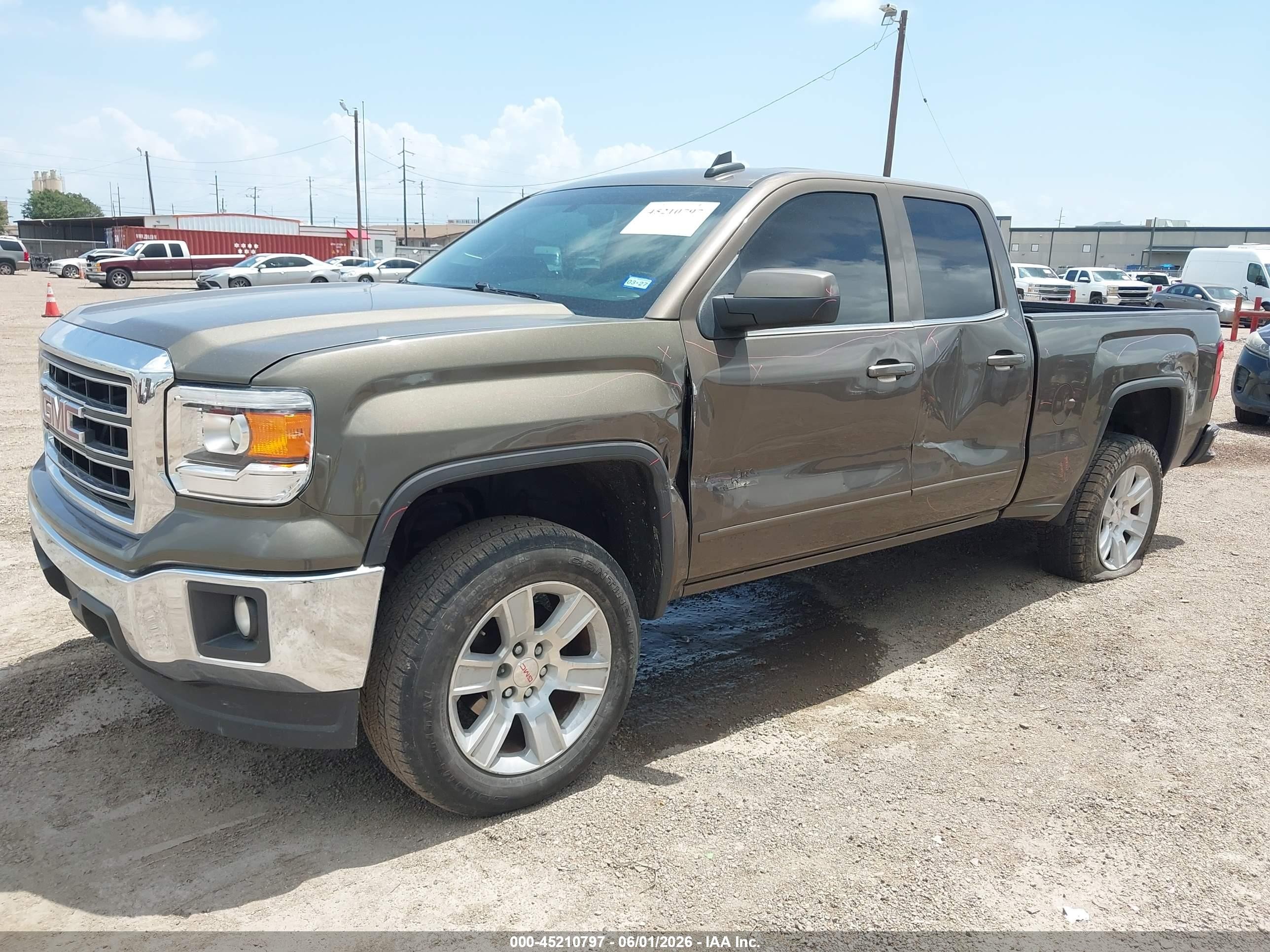 2015 Gmc Sierra 1500 Sle Brown vin: 1GTR1UEC7FZ177776
