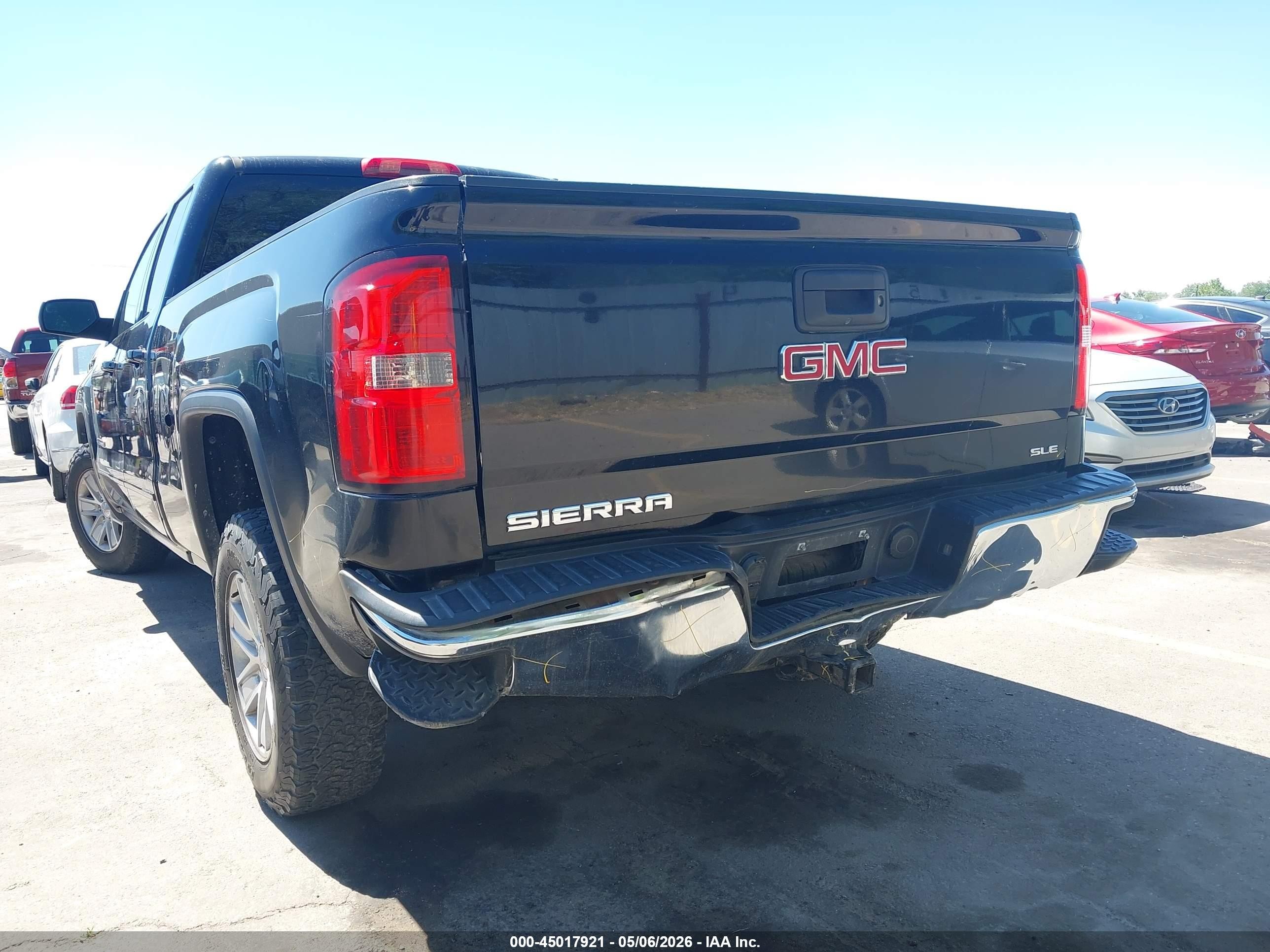2014 Gmc Sierra 1500 Sle Black vin: 1GTR1UEC8EZ264228
