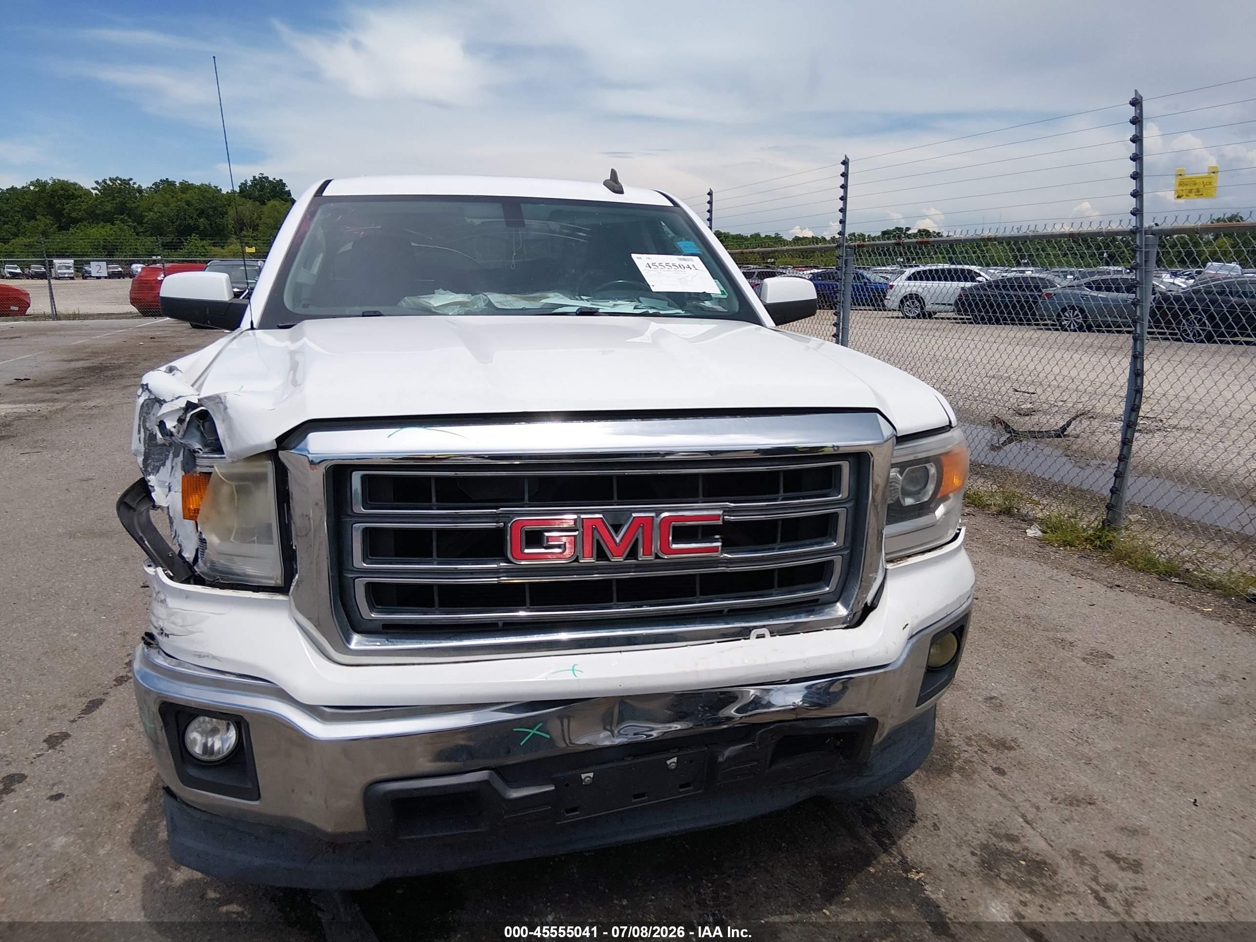 2015 Gmc Sierra 1500 Sle White vin: 1GTR1UEC8FZ397332