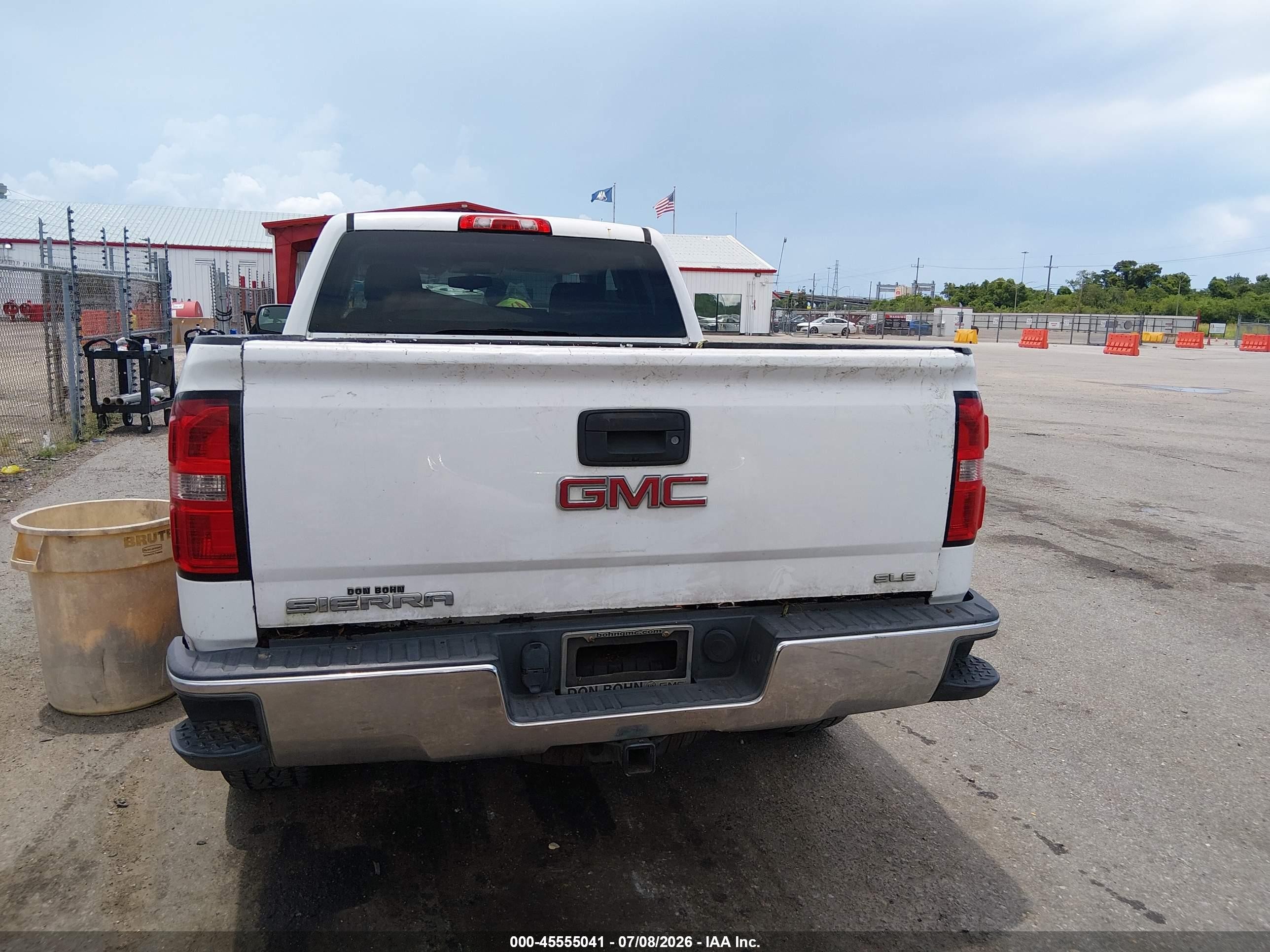 2015 Gmc Sierra 1500 Sle White vin: 1GTR1UEC8FZ397332
