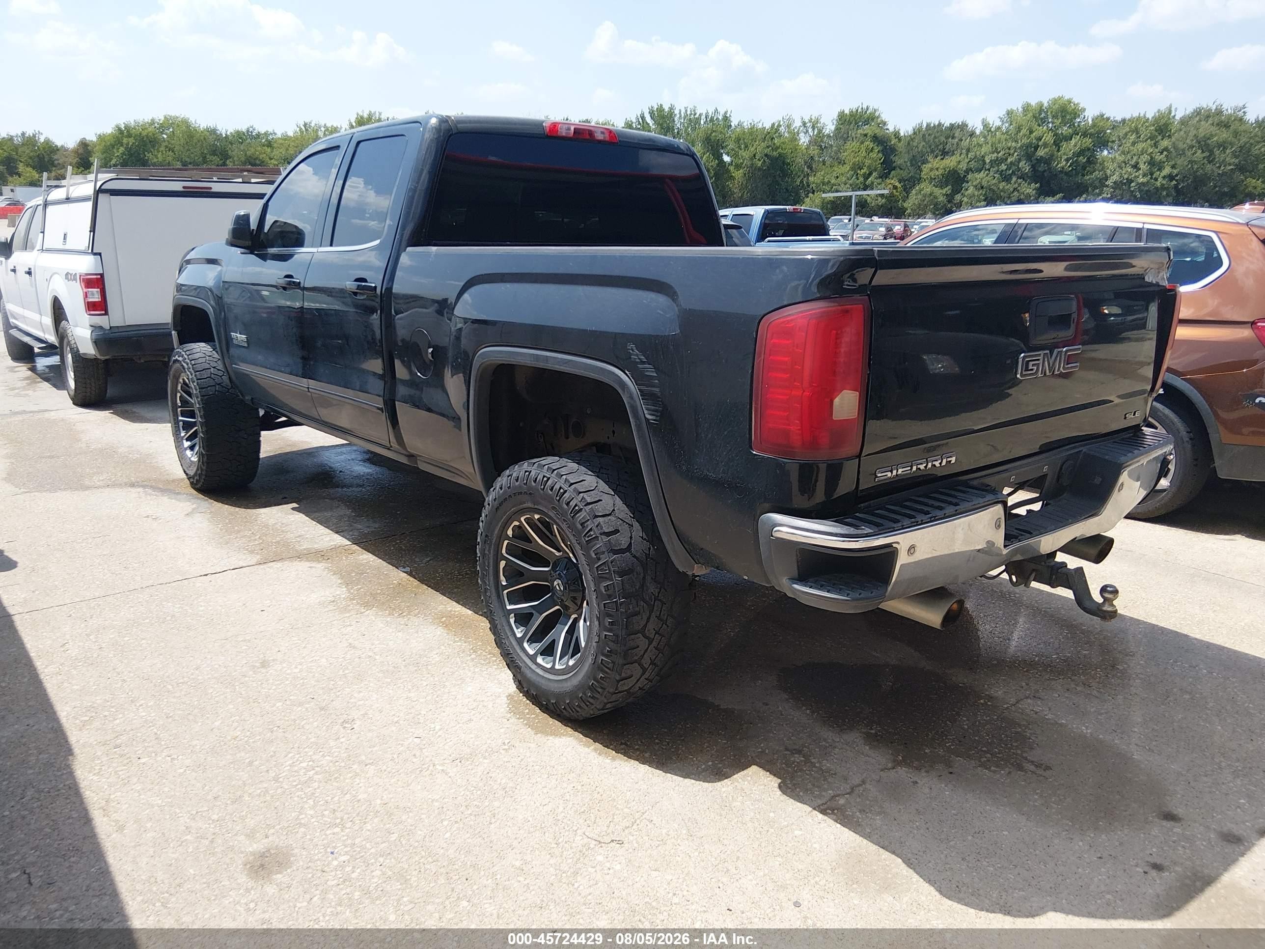2015 Gmc Sierra 1500 Sle Черный vin: 1GTR1UEH2FZ153610