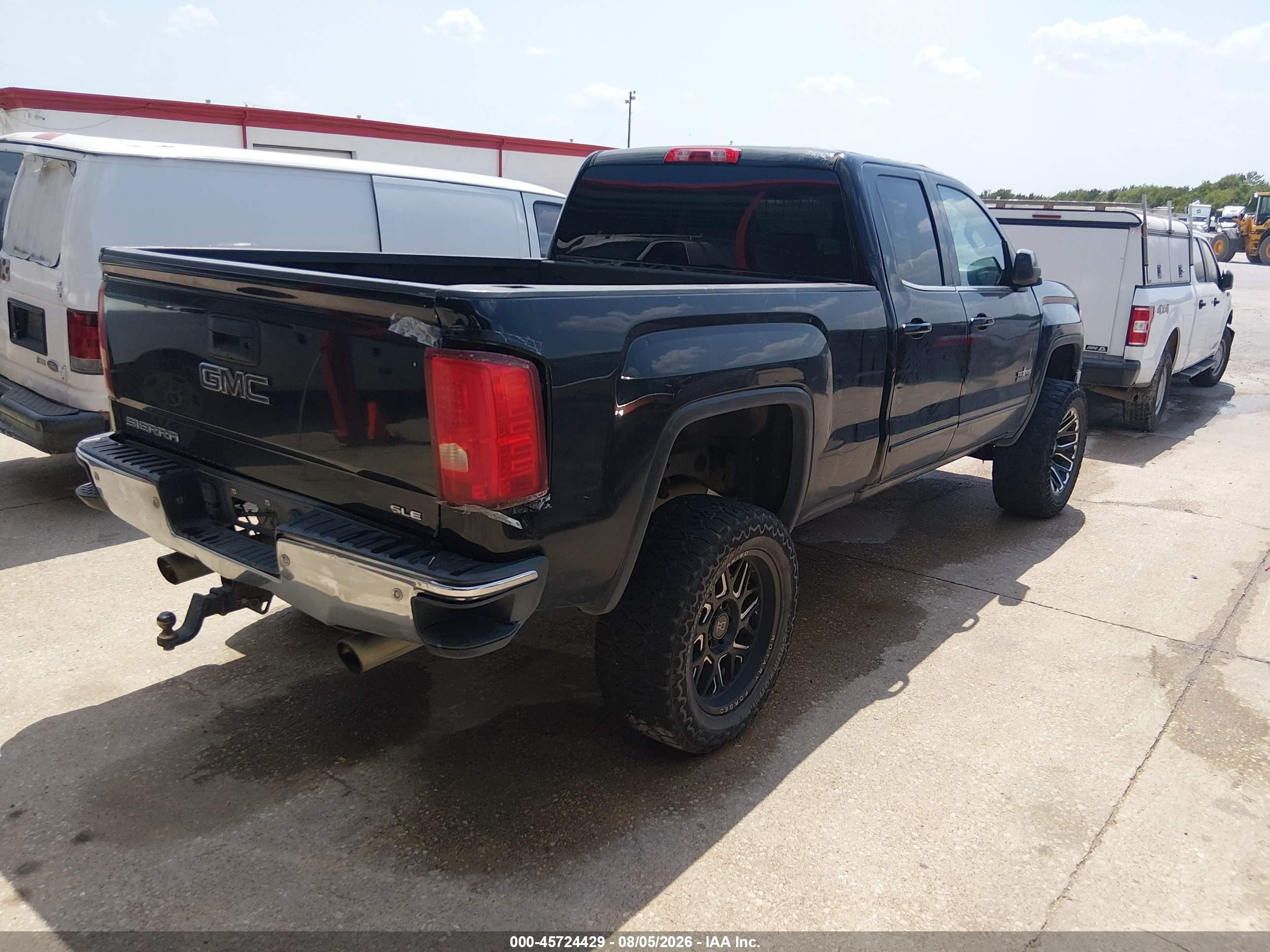 2015 Gmc Sierra 1500 Sle Черный vin: 1GTR1UEH2FZ153610