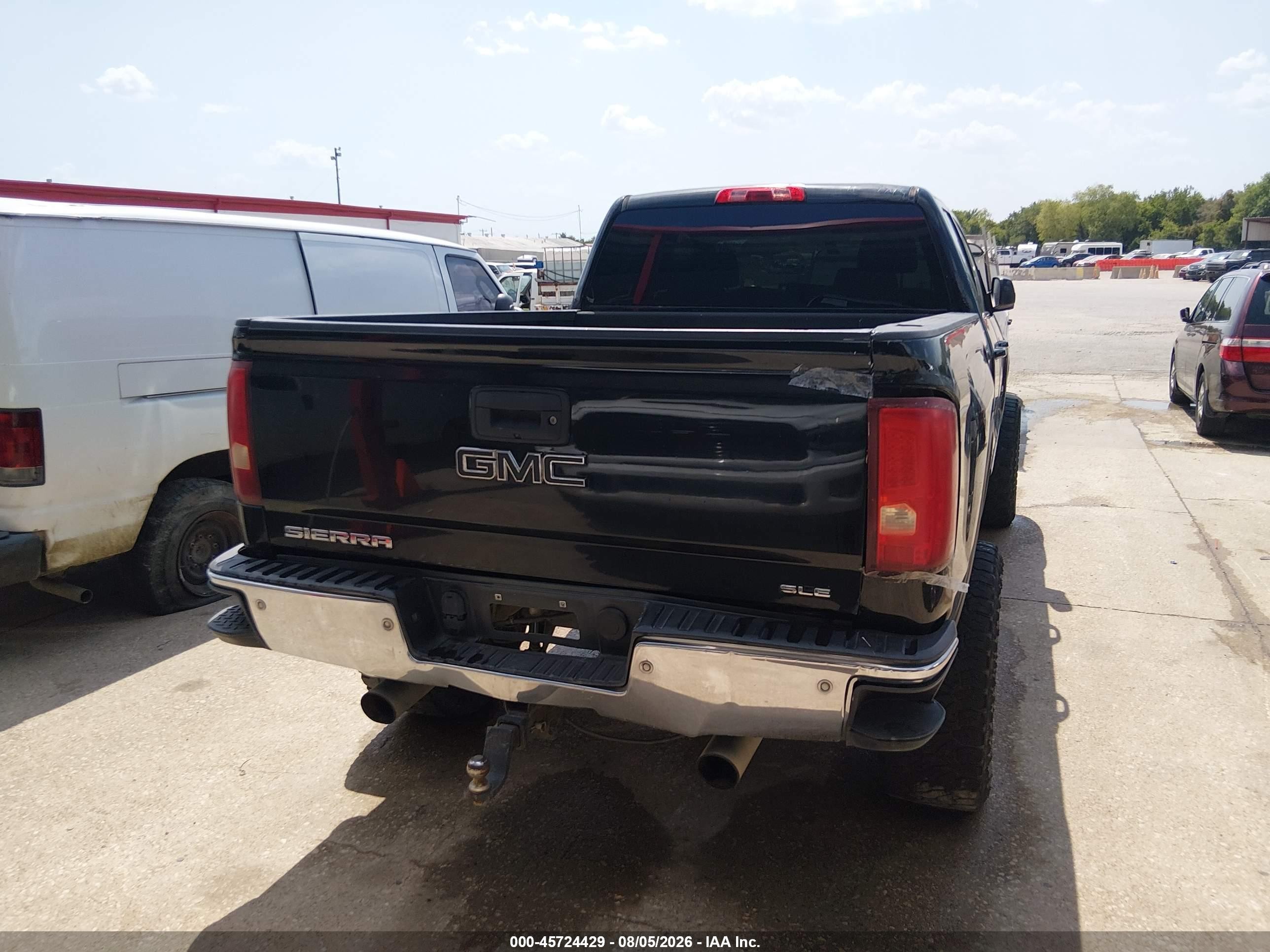 2015 Gmc Sierra 1500 Sle Черный vin: 1GTR1UEH2FZ153610