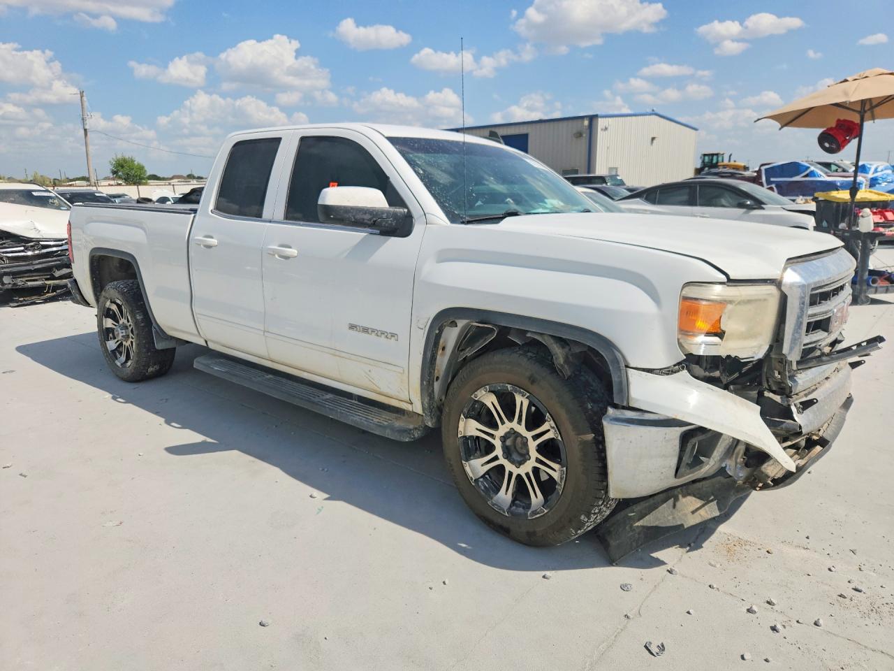 2015 Gmc Sierra C1500 Sle White vin: 1GTR1UEH6FZ161970