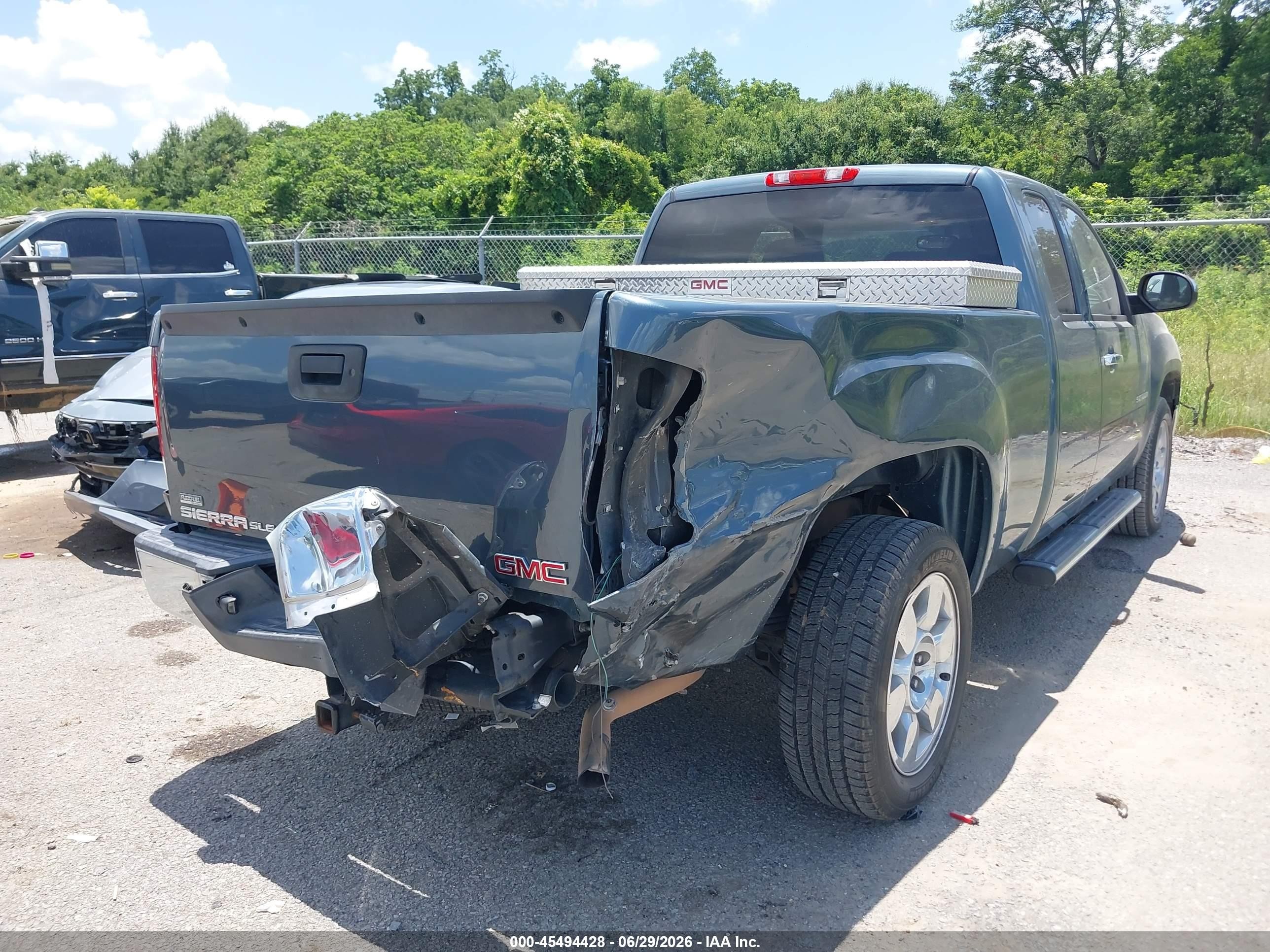 2011 Gmc Sierra 1500 Sle Blue vin: 1GTR1VE00BZ412038