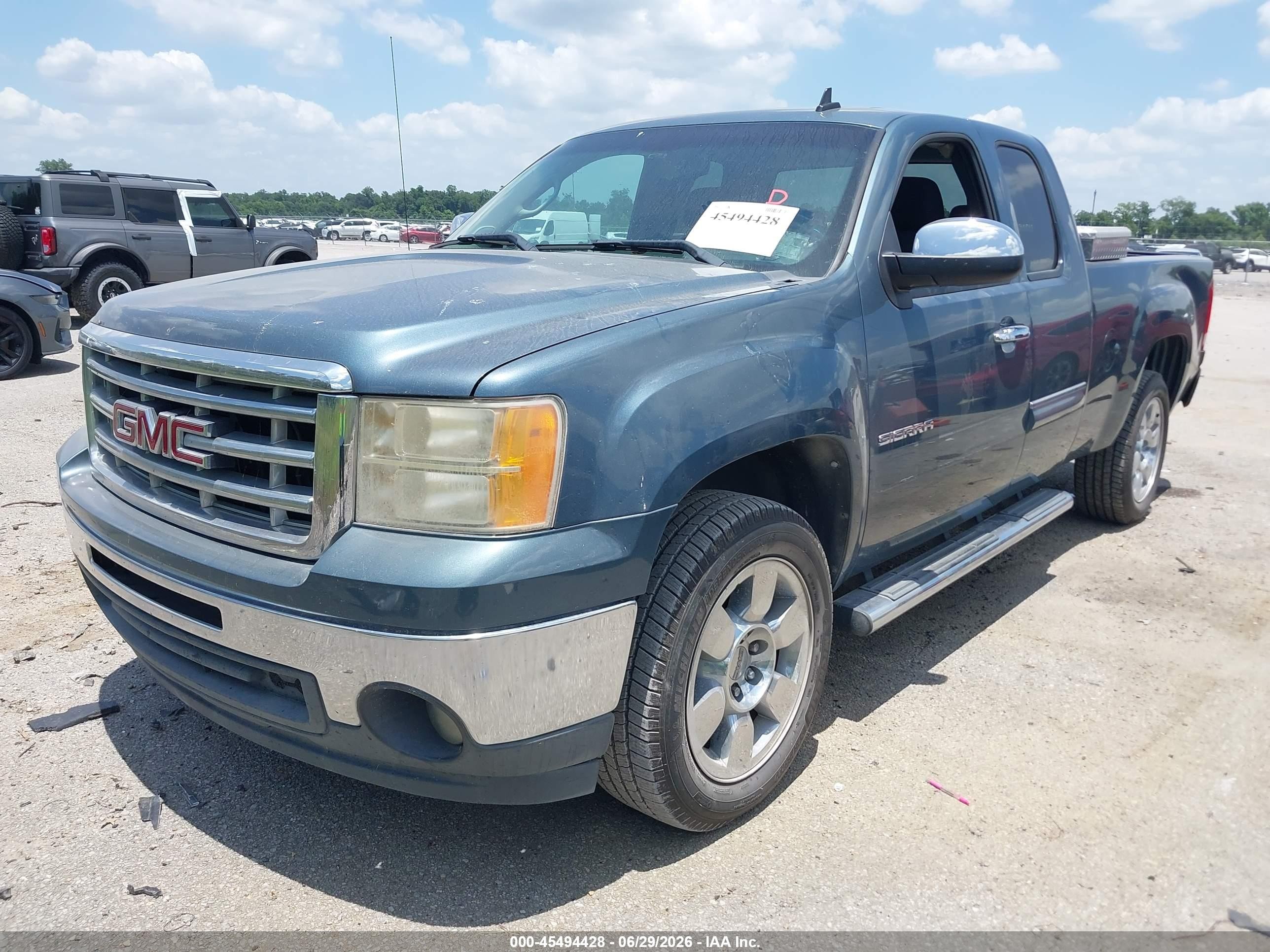 2011 Gmc Sierra 1500 Sle Blue vin: 1GTR1VE00BZ412038