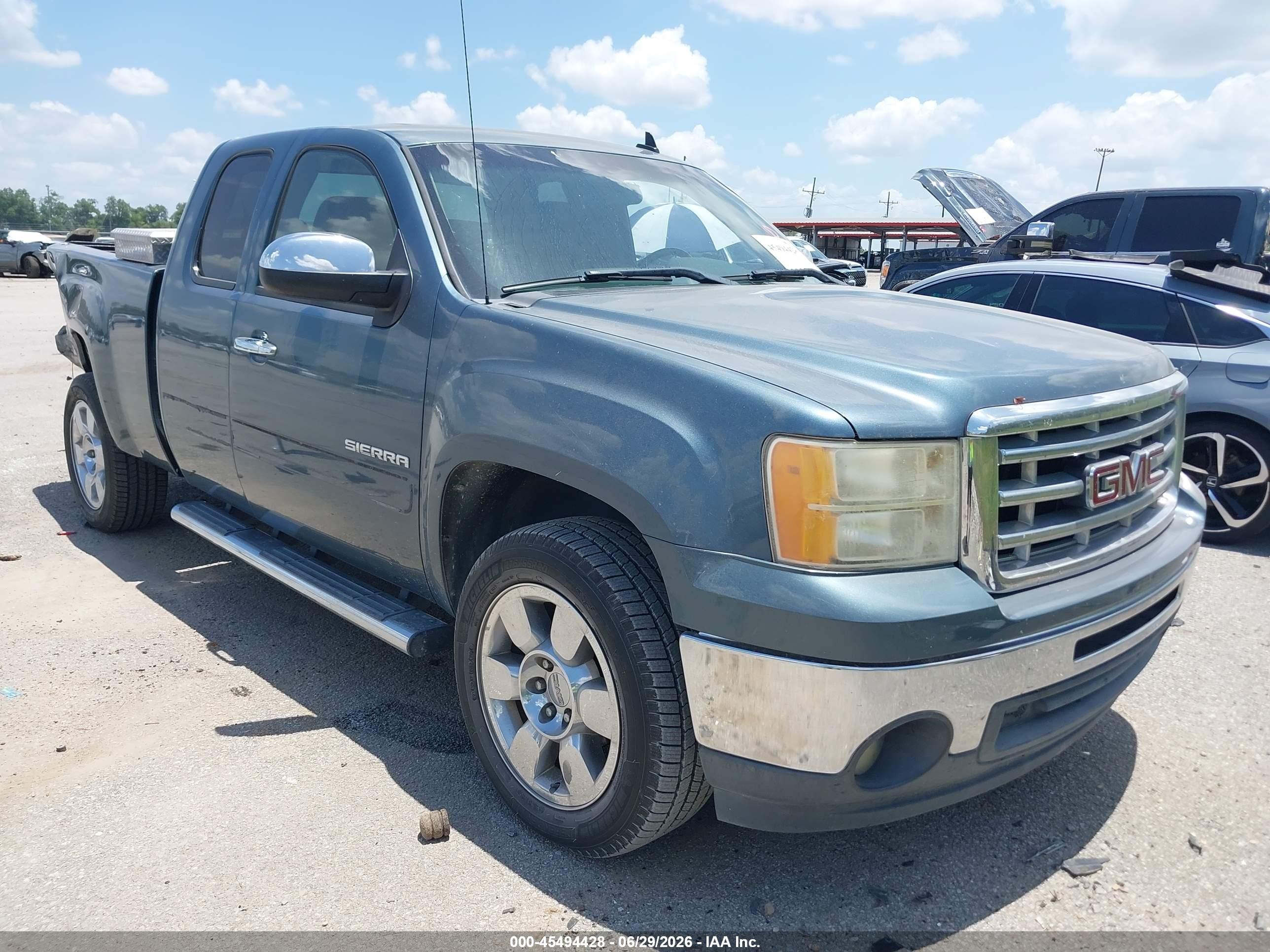 2011 Gmc Sierra 1500 Sle Blue vin: 1GTR1VE00BZ412038