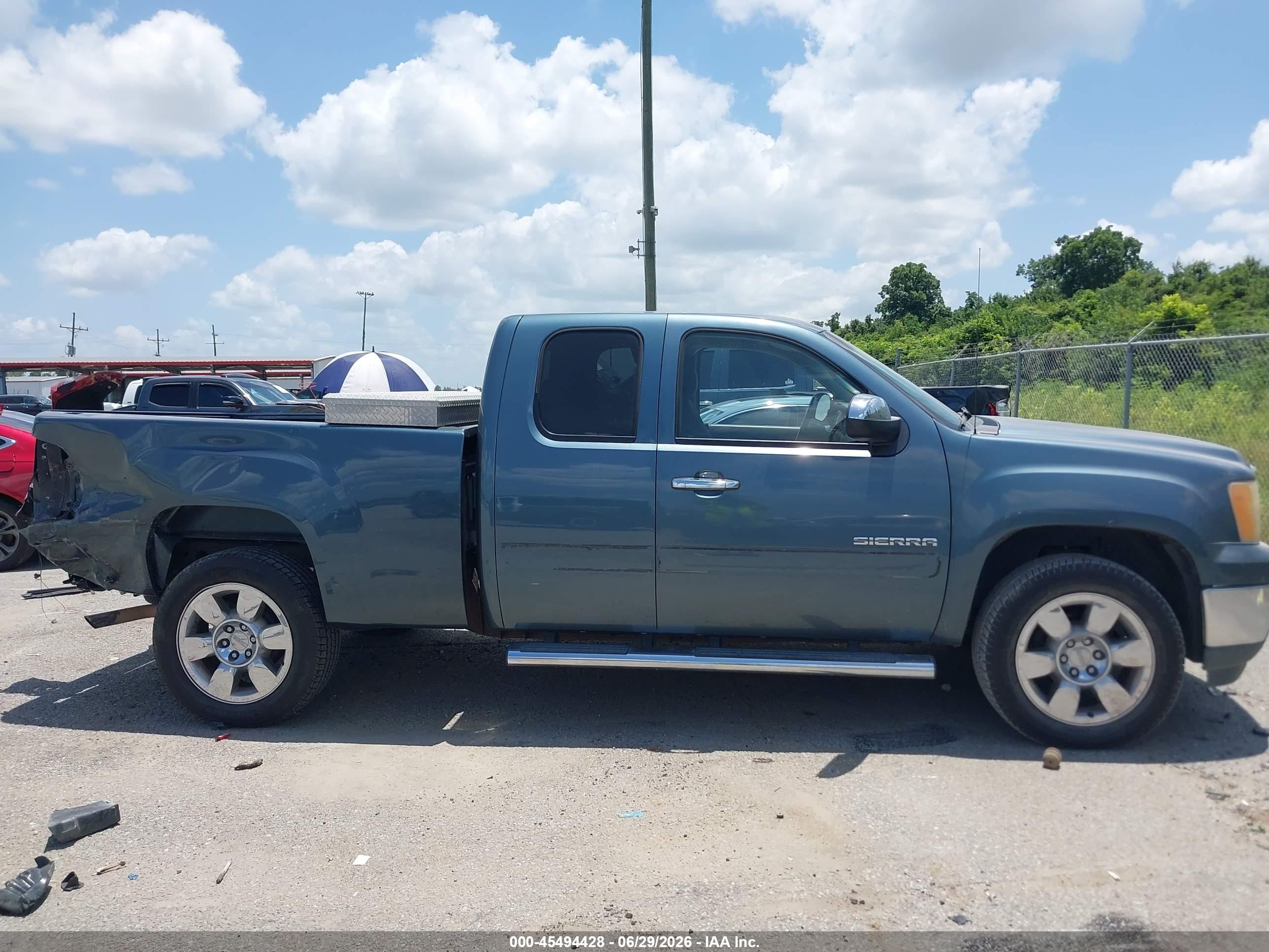 2011 Gmc Sierra 1500 Sle Blue vin: 1GTR1VE00BZ412038