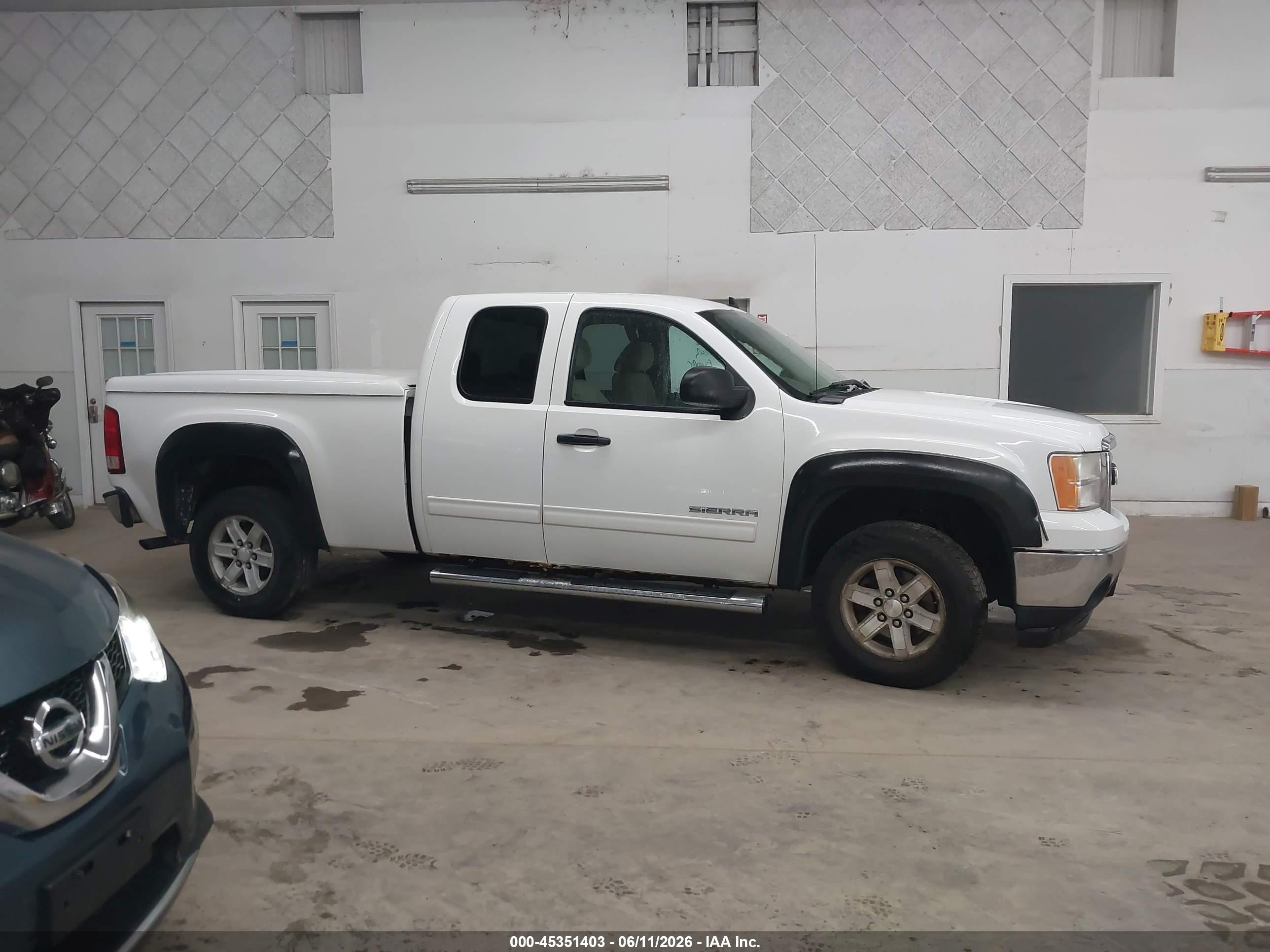 2012 Gmc Sierra 1500 Sle White vin: 1GTR1VE02CZ219228