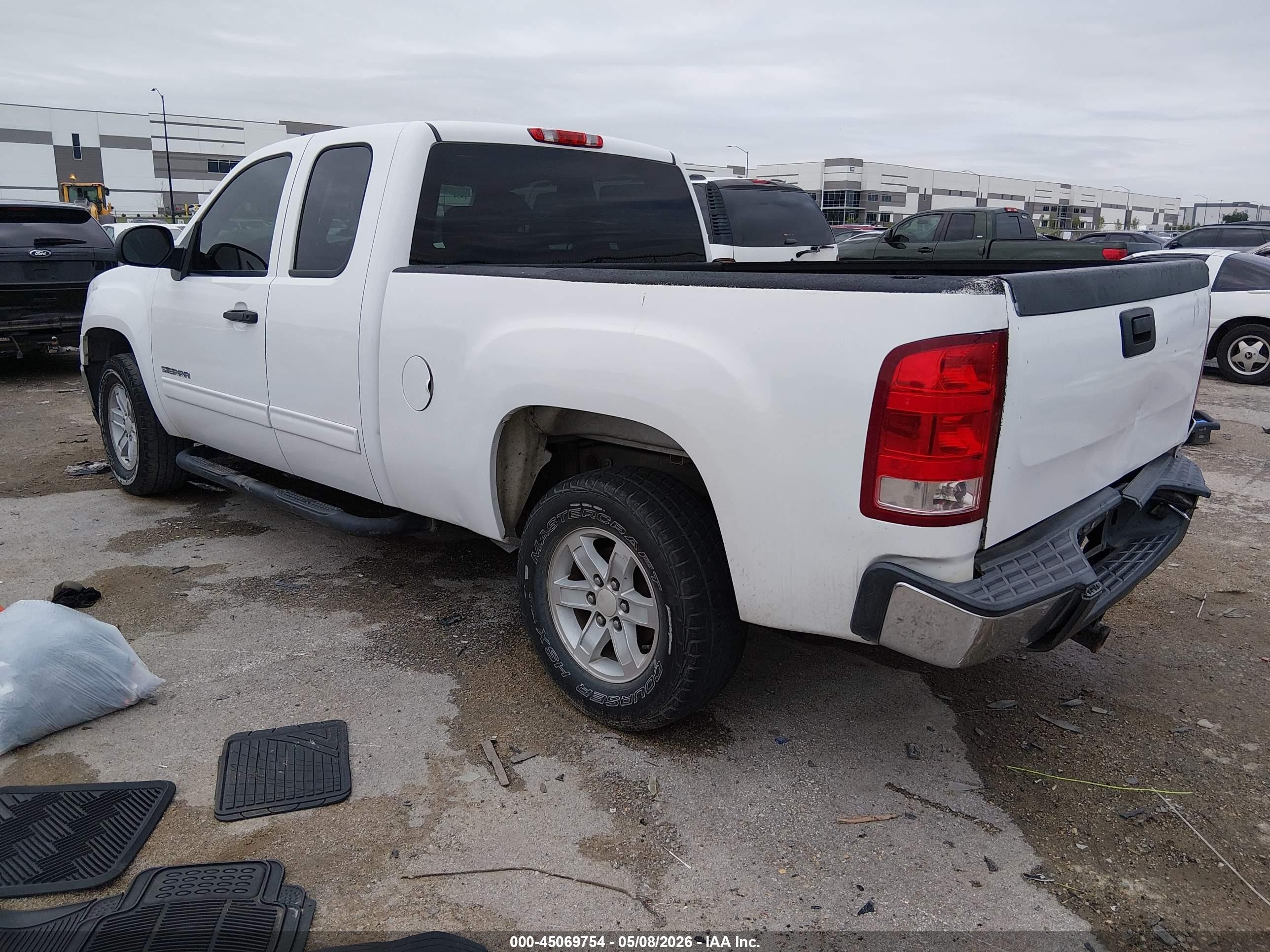 2013 Gmc Sierra 1500 Sle White vin: 1GTR1VE04DZ176769