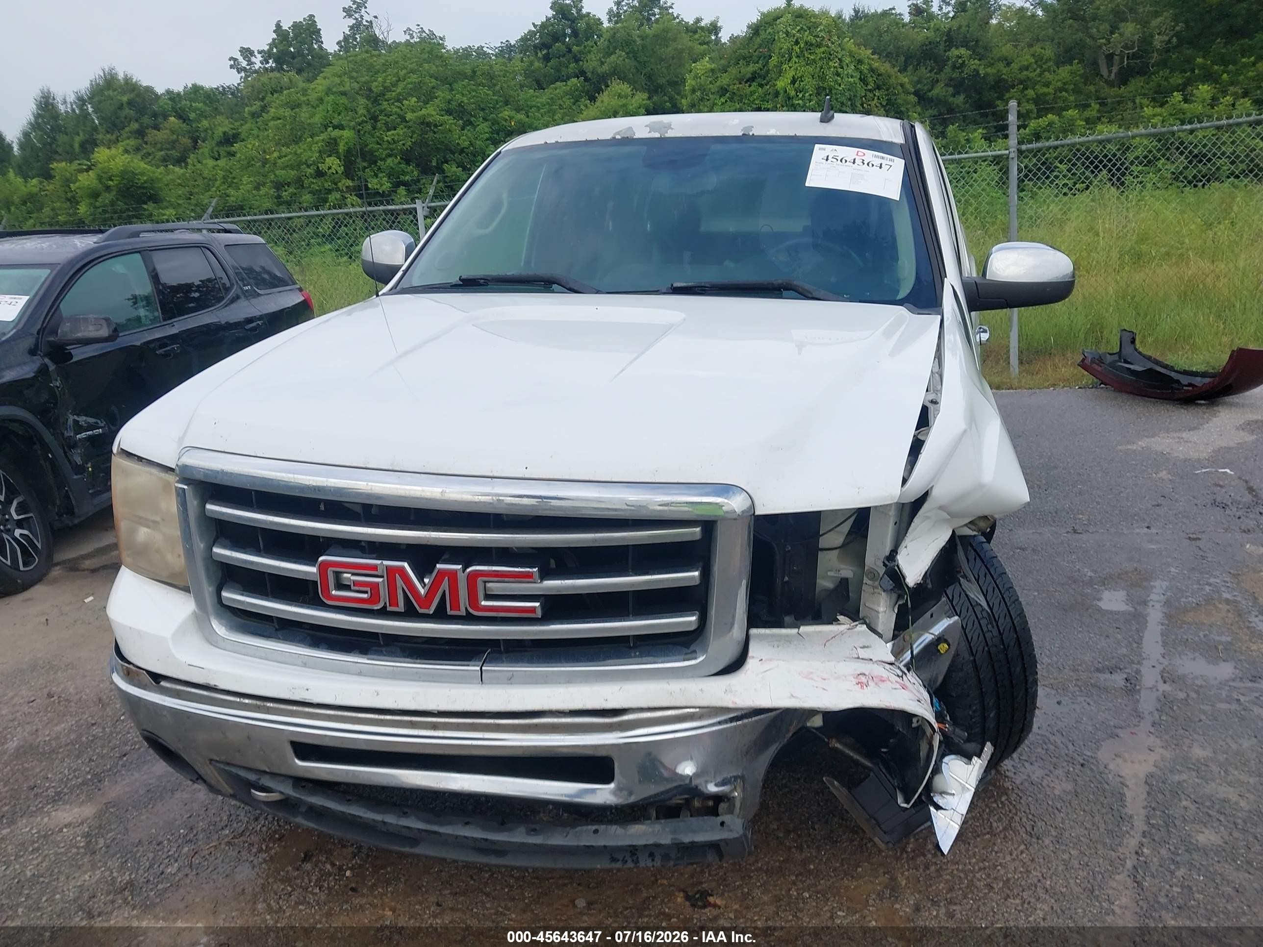 2012 Gmc Sierra 1500 Sle White vin: 1GTR1VE05CZ343705