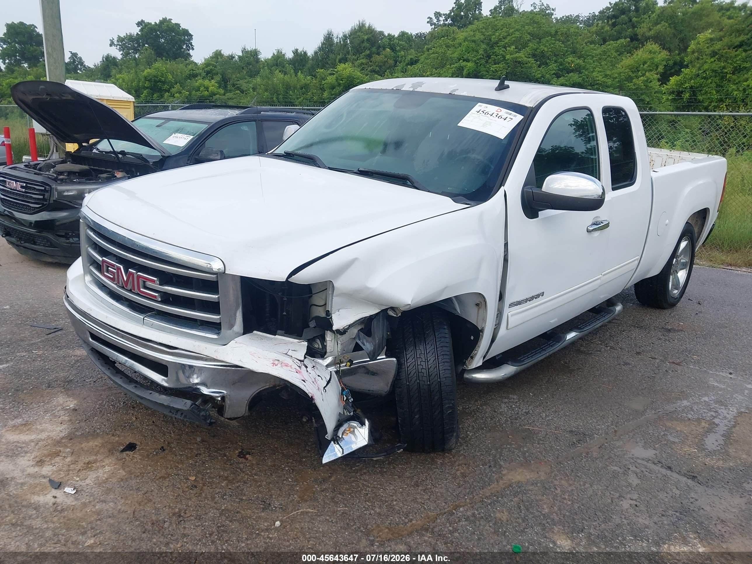 2012 Gmc Sierra 1500 Sle White vin: 1GTR1VE05CZ343705