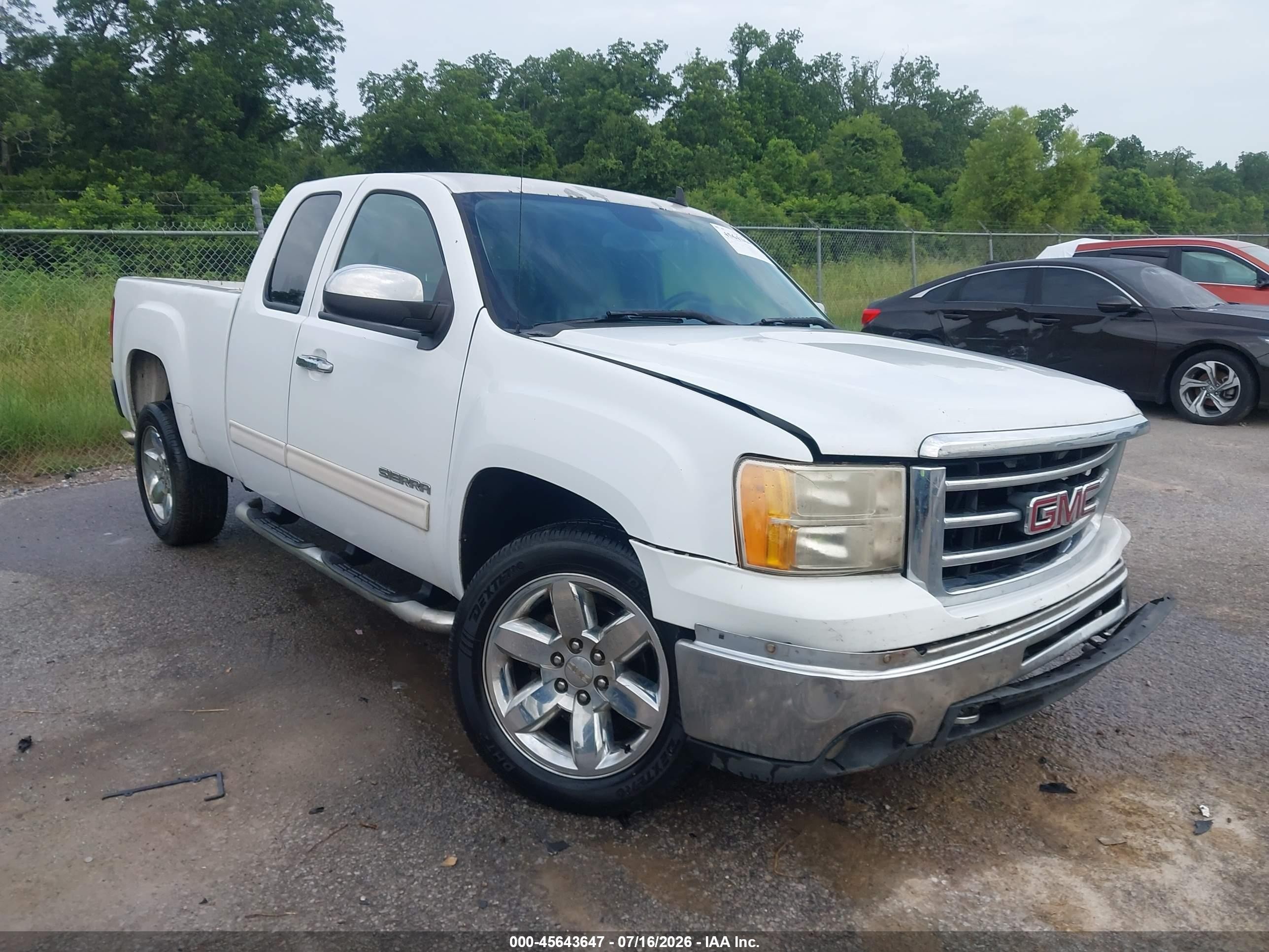 2012 Gmc Sierra 1500 Sle White vin: 1GTR1VE05CZ343705