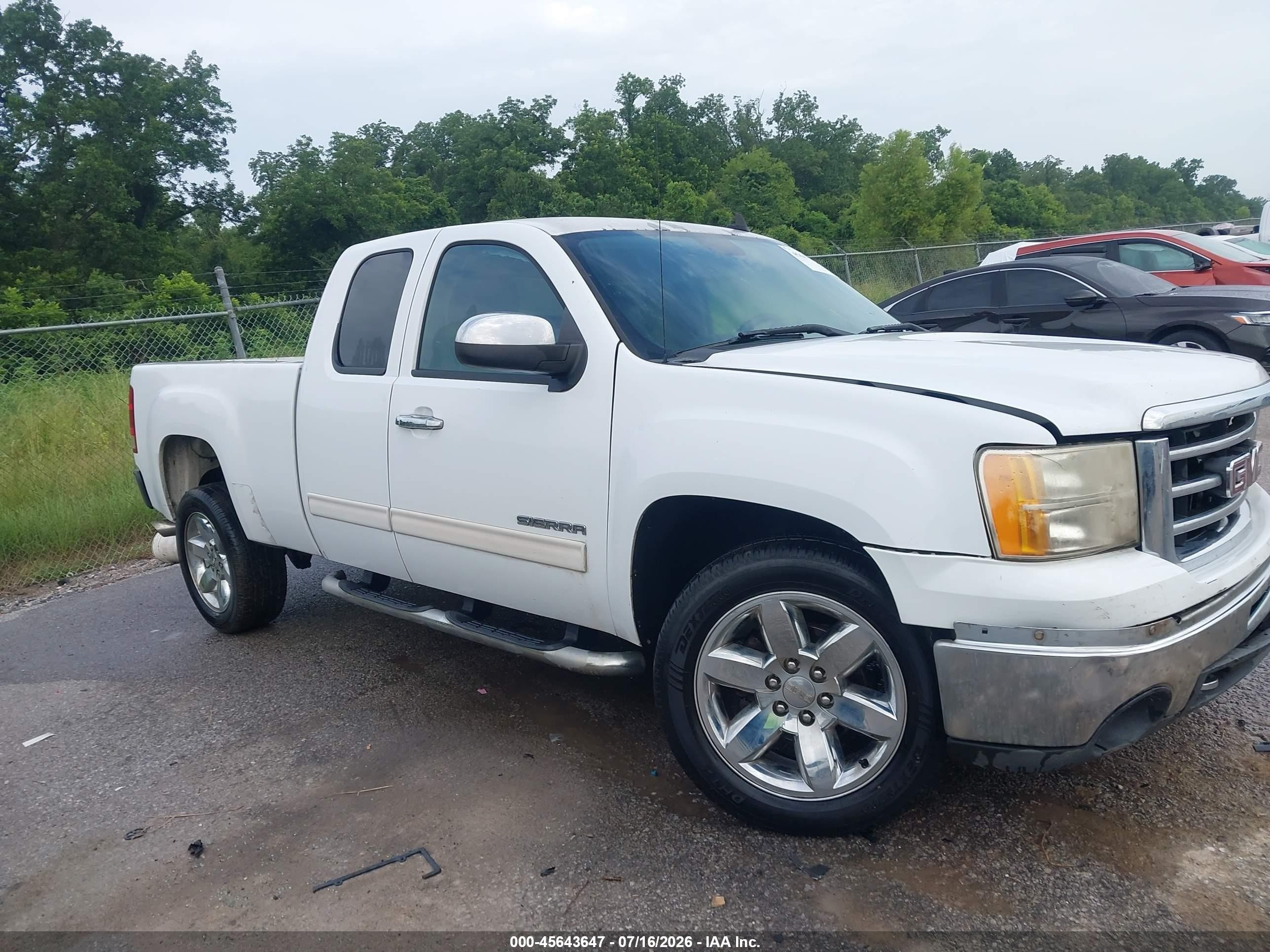 2012 Gmc Sierra 1500 Sle White vin: 1GTR1VE05CZ343705