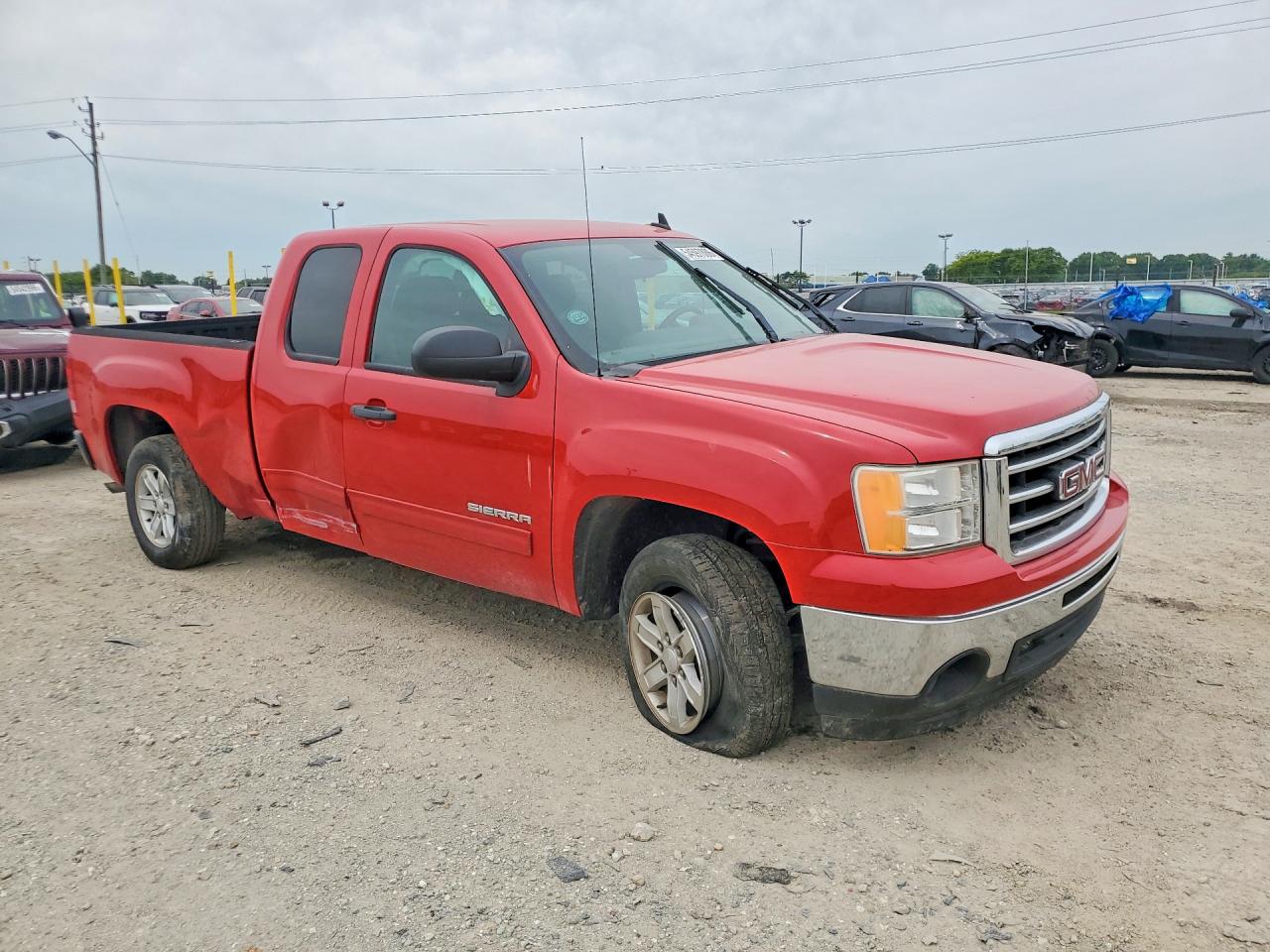 2013 Gmc Sierra C1500 Sle Red vin: 1GTR1VE05DZ108478