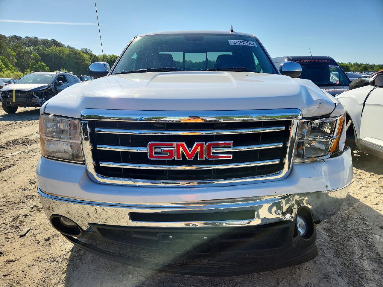 2013 Gmc Sierra K1500 Sle White vin: 1GTR1VE05DZ258333