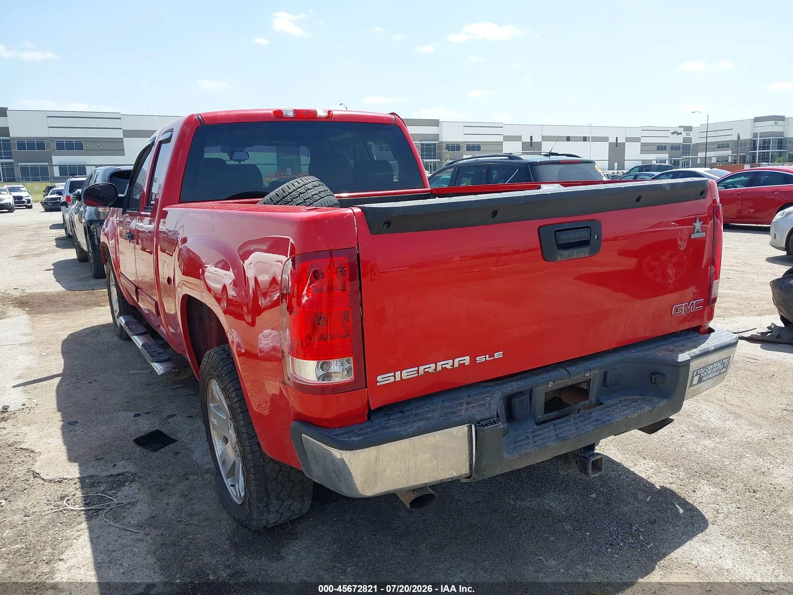 2011 Gmc Sierra 1500 Sle Red vin: 1GTR1VE09BZ460752