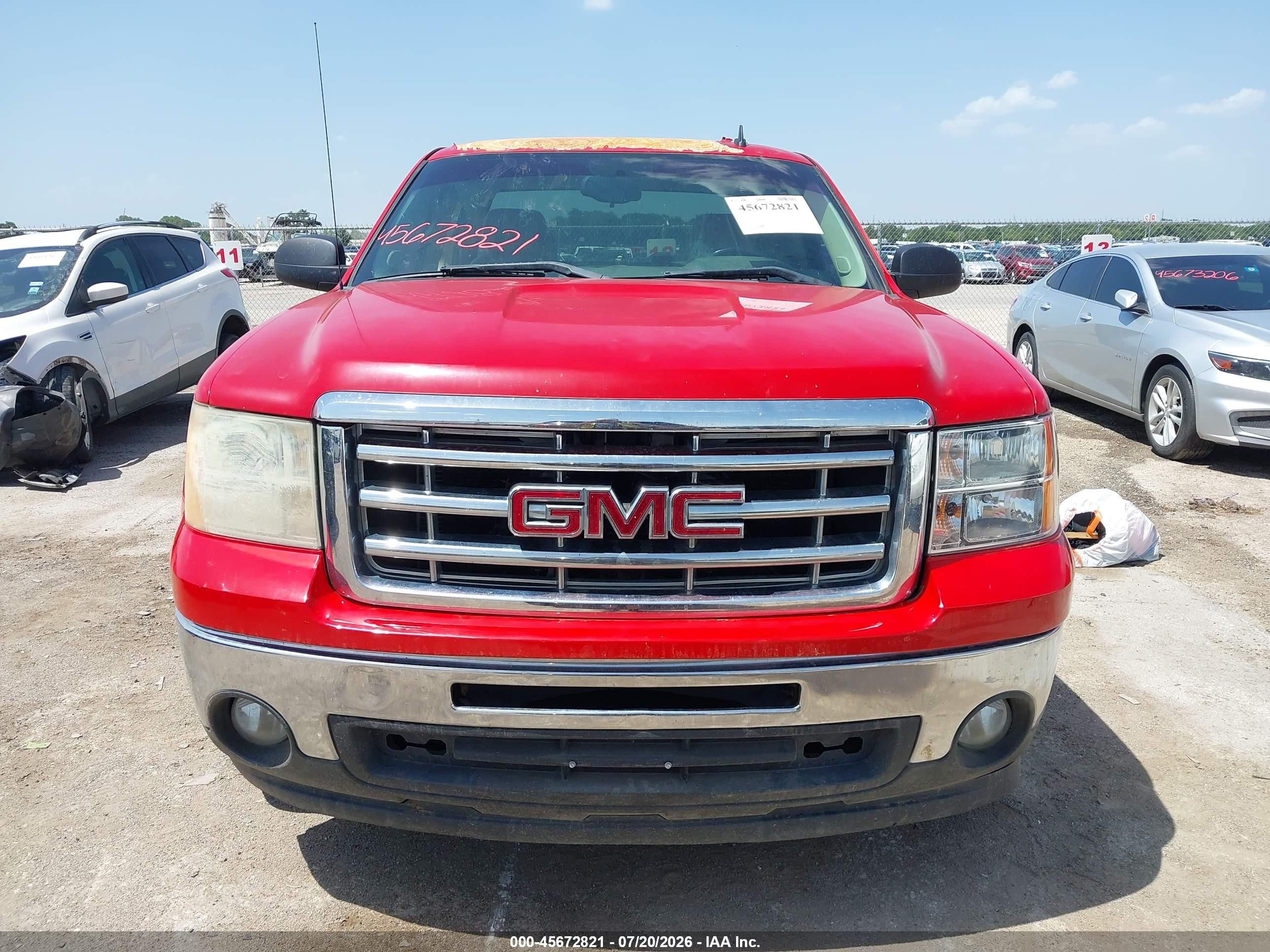 2011 Gmc Sierra 1500 Sle Red vin: 1GTR1VE09BZ460752