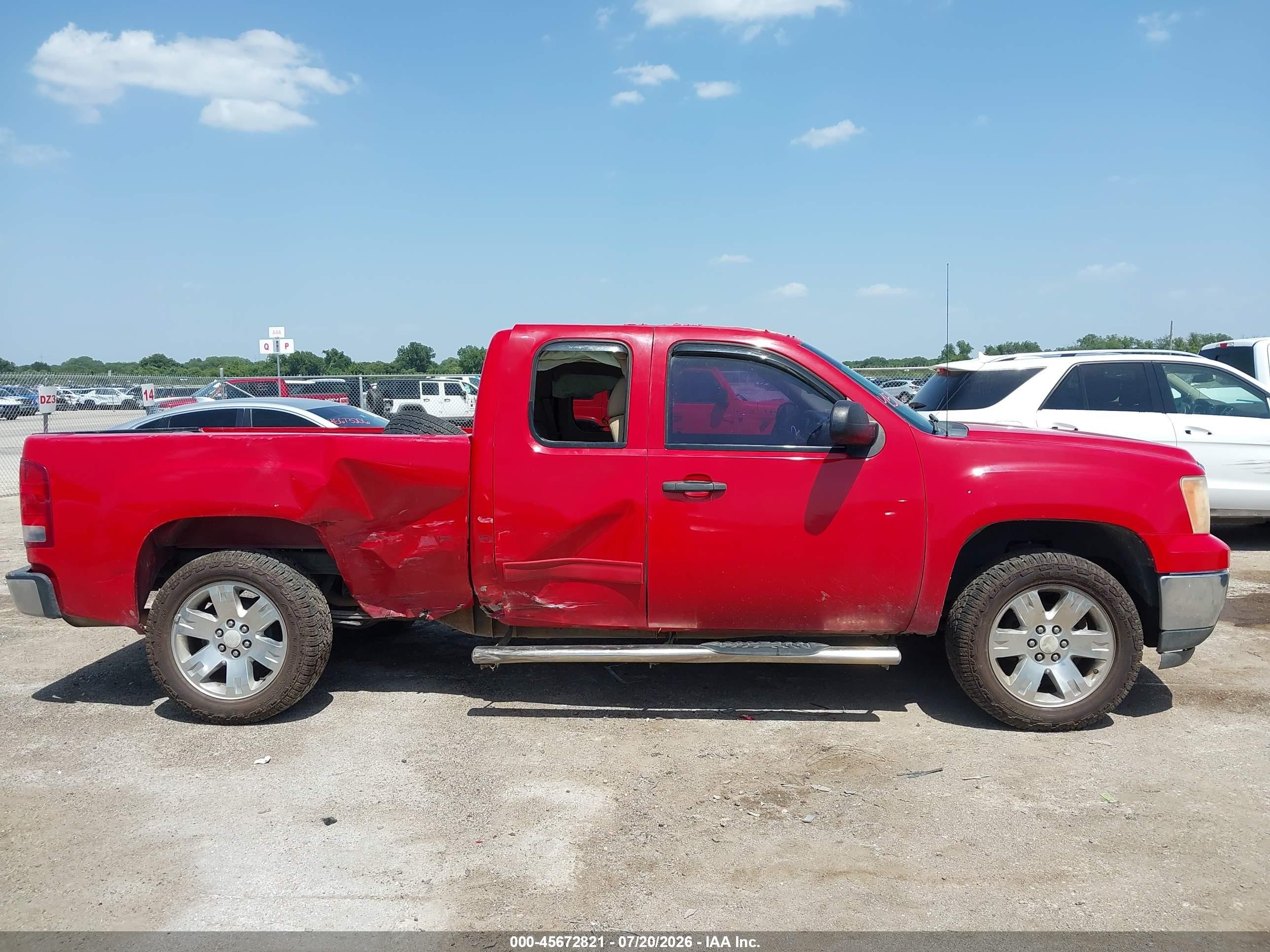 2011 Gmc Sierra 1500 Sle Red vin: 1GTR1VE09BZ460752