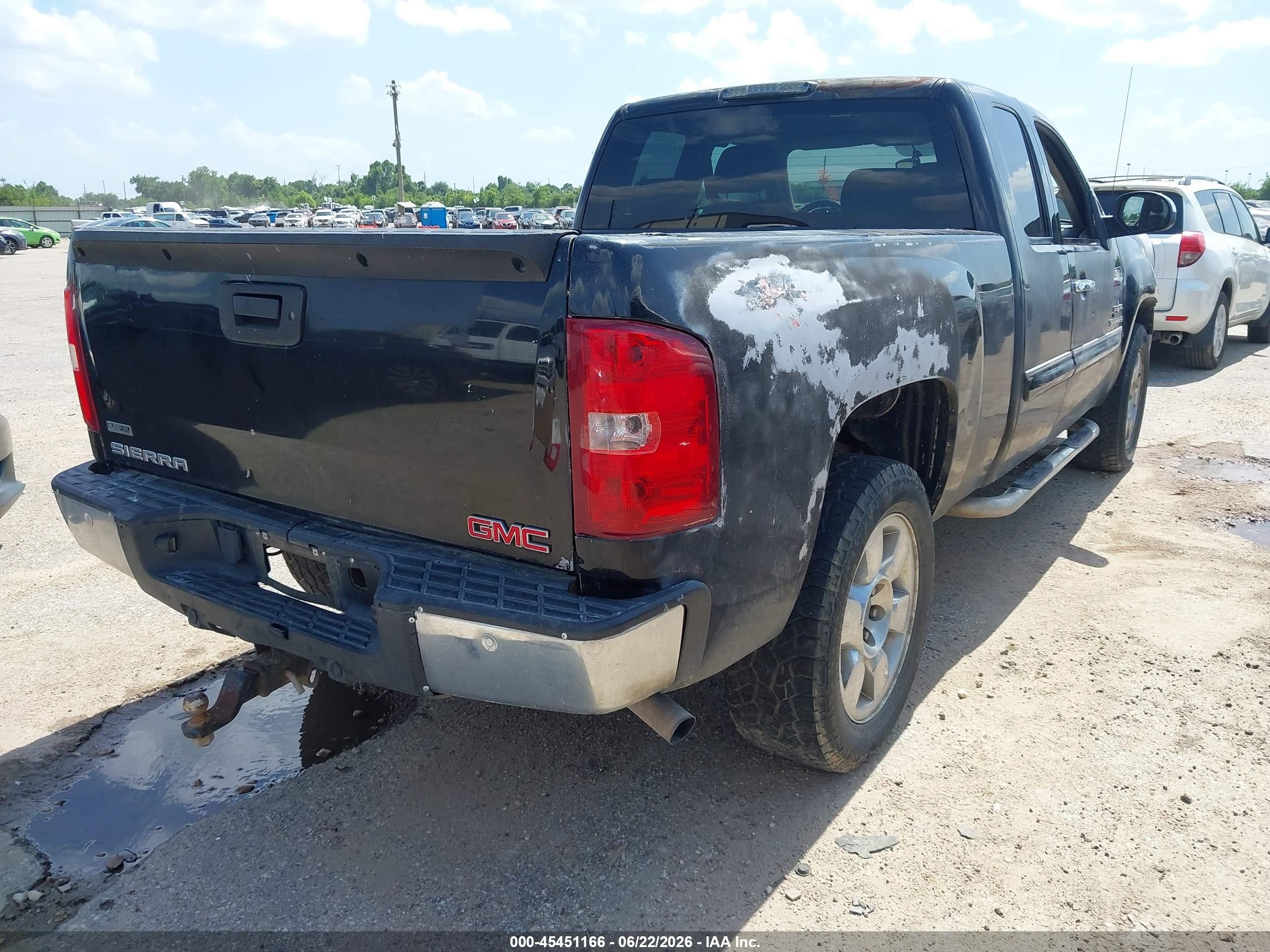 2011 Gmc Sierra 1500 Sle Black vin: 1GTR1VE0XBZ443099
