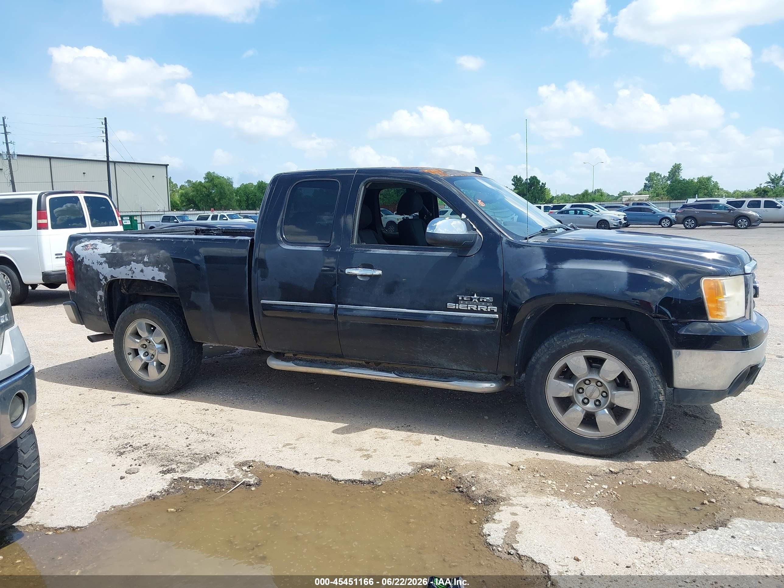 2011 Gmc Sierra 1500 Sle Black vin: 1GTR1VE0XBZ443099