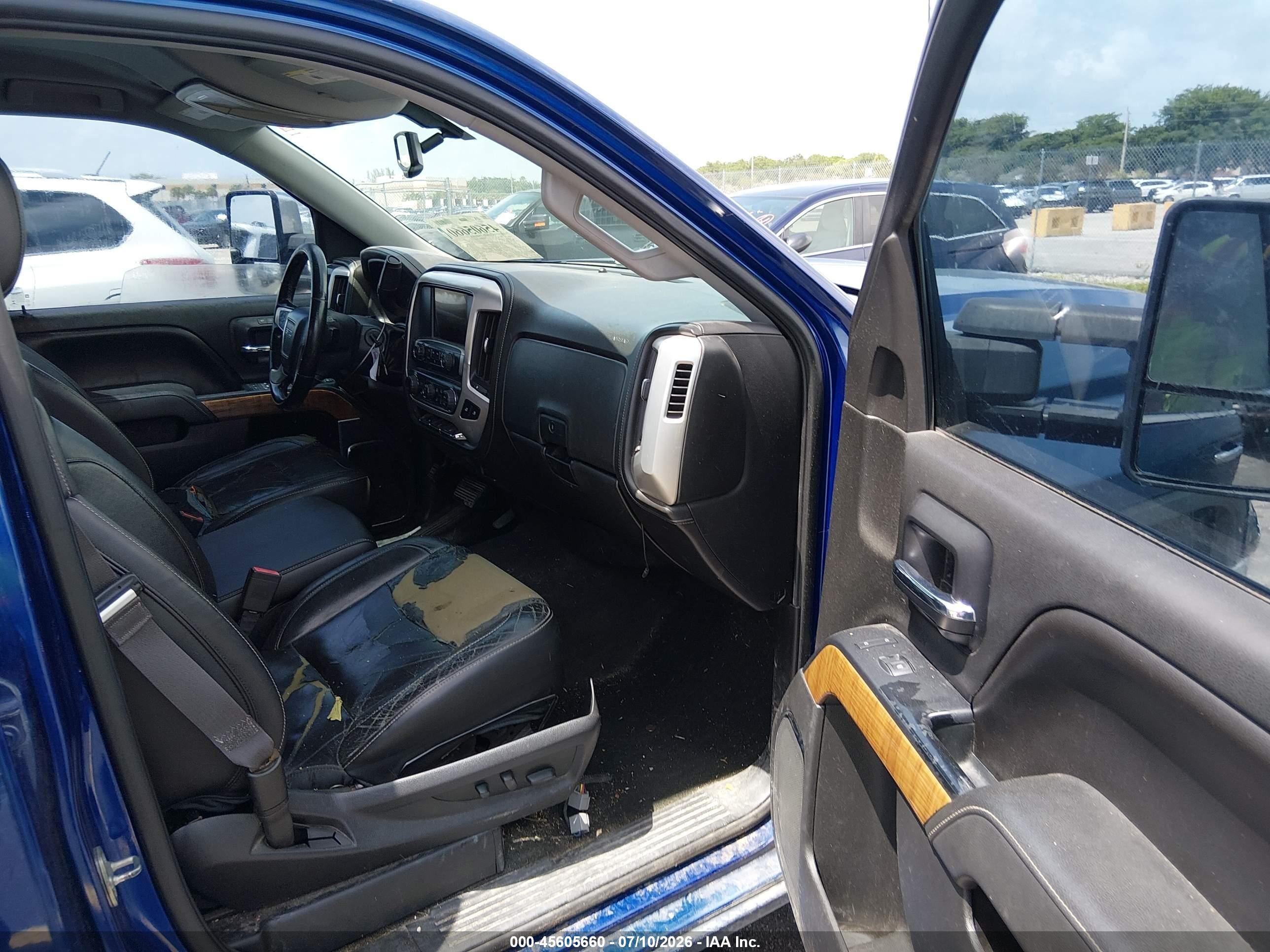 2014 Gmc Sierra 1500 Slt Blue vin: 1GTR1VEC2EZ174062