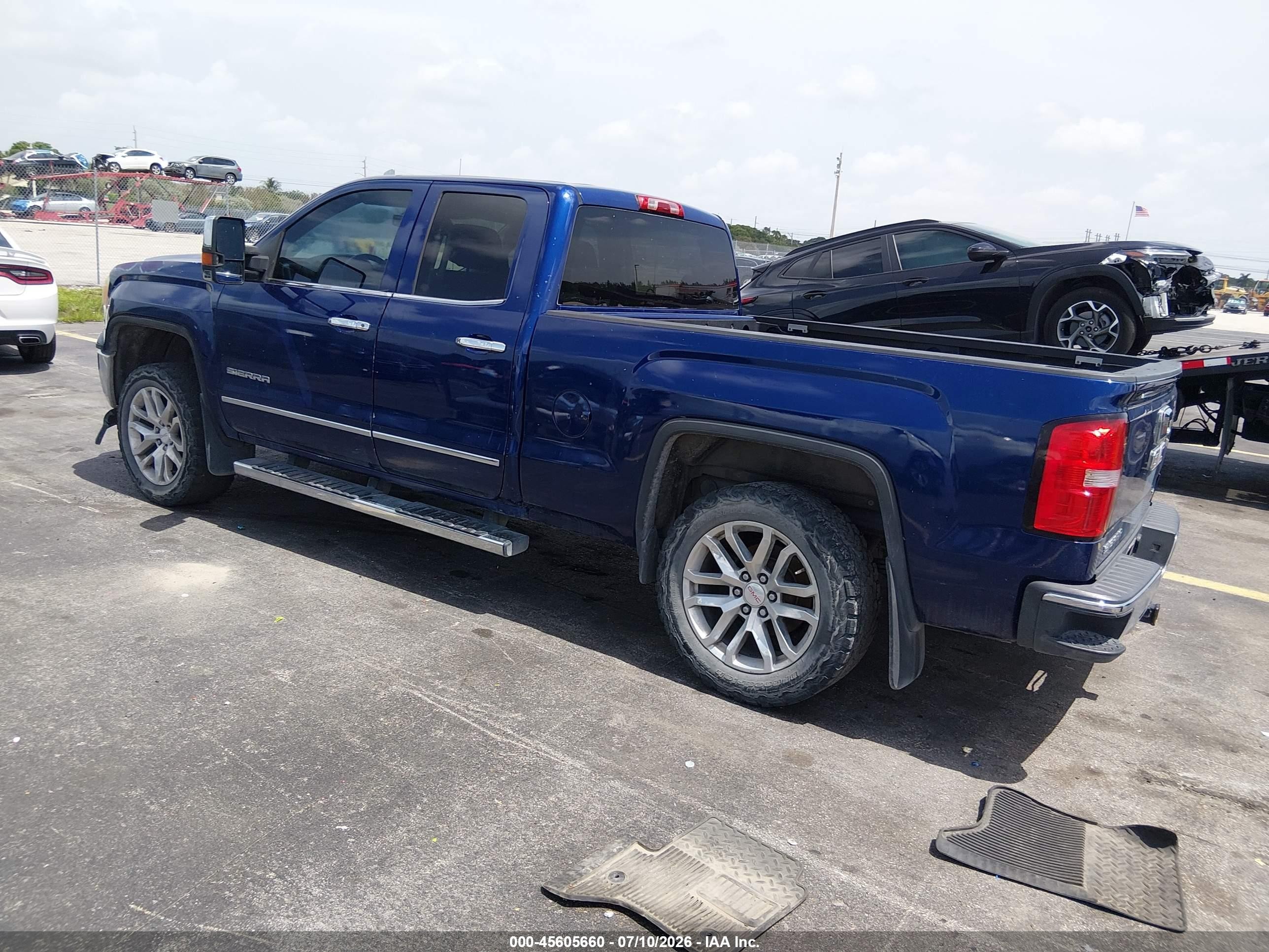2014 Gmc Sierra 1500 Slt Blue vin: 1GTR1VEC2EZ174062