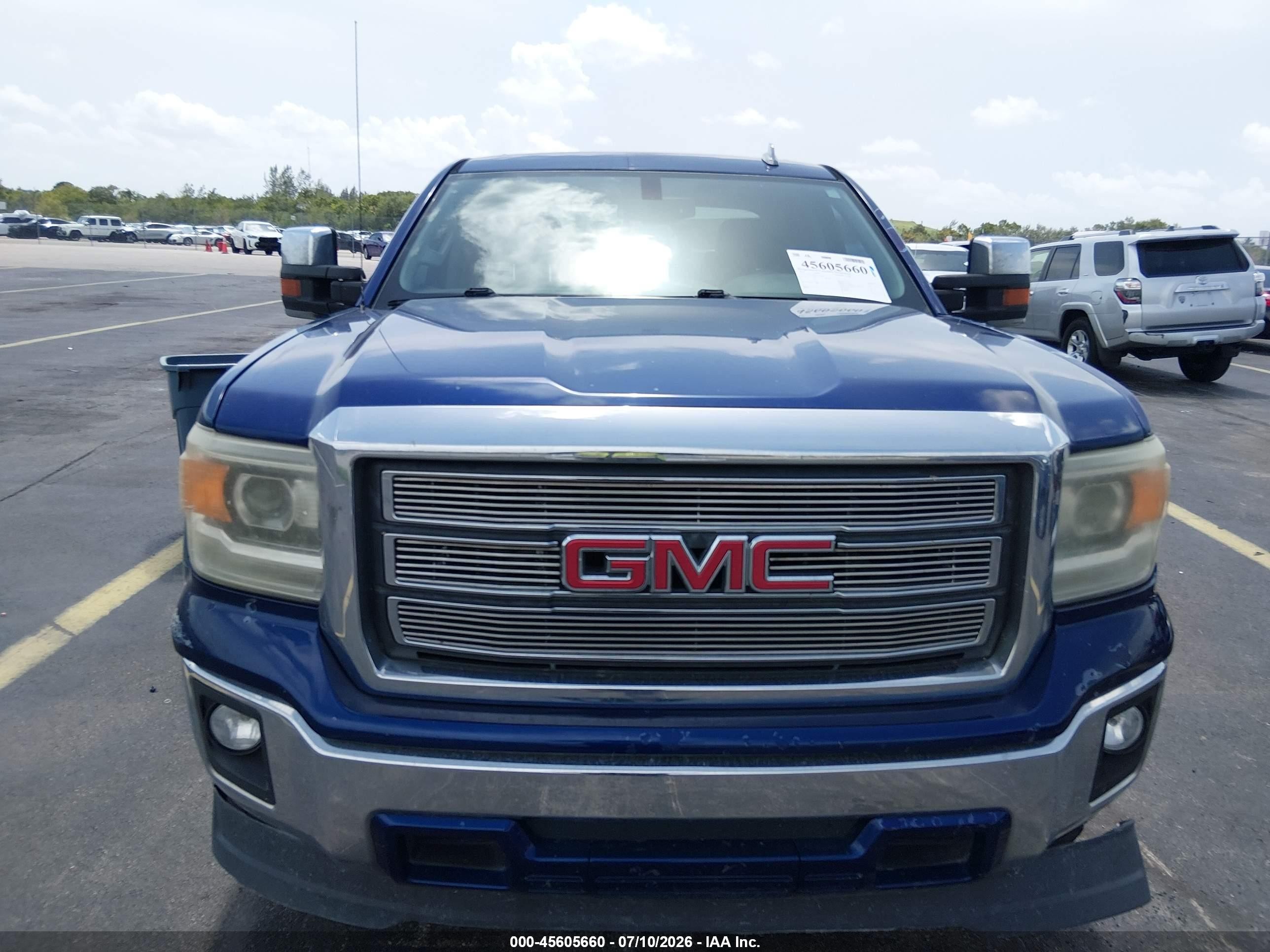 2014 Gmc Sierra 1500 Slt Blue vin: 1GTR1VEC2EZ174062
