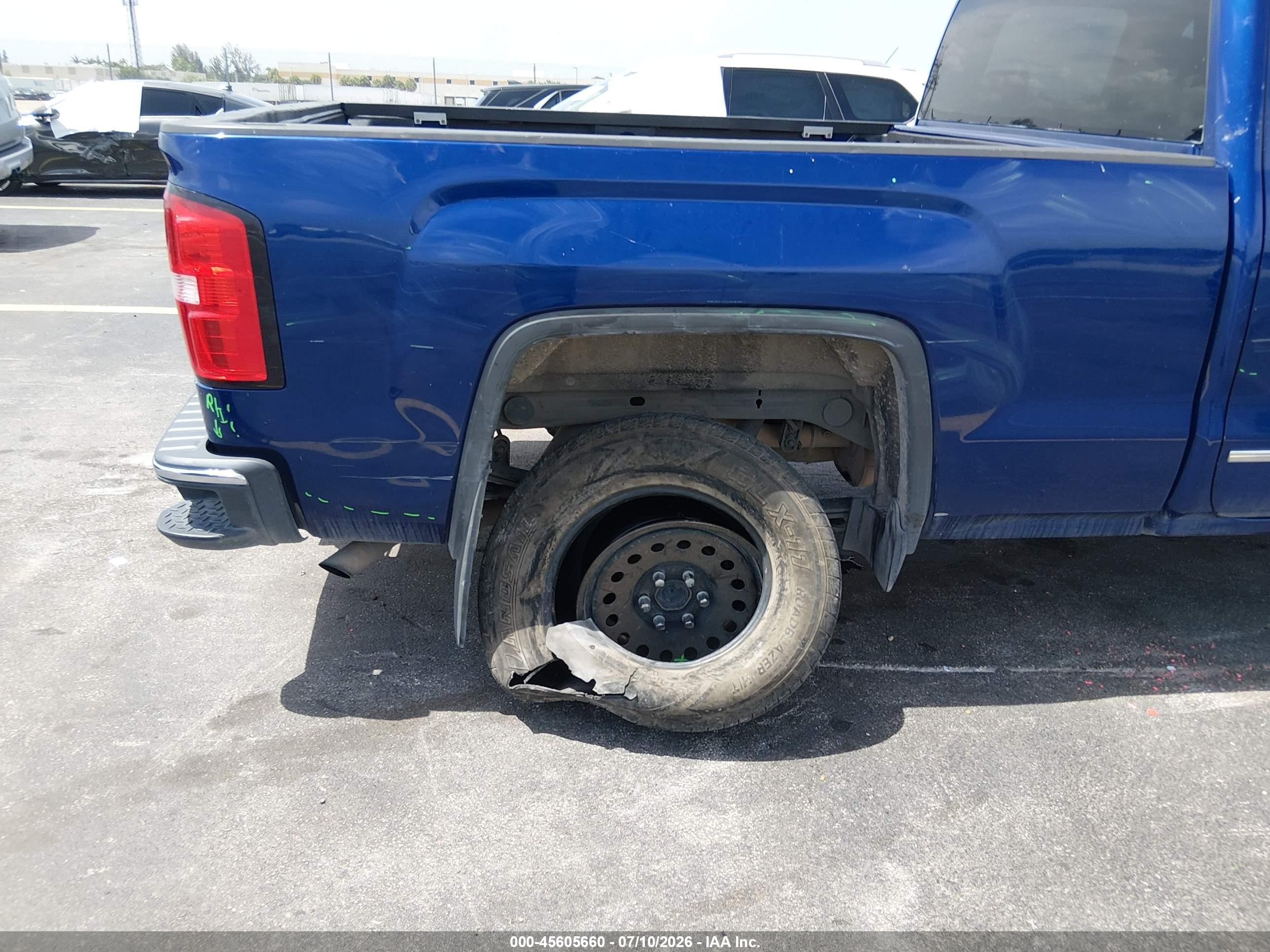 2014 Gmc Sierra 1500 Slt Blue vin: 1GTR1VEC2EZ174062