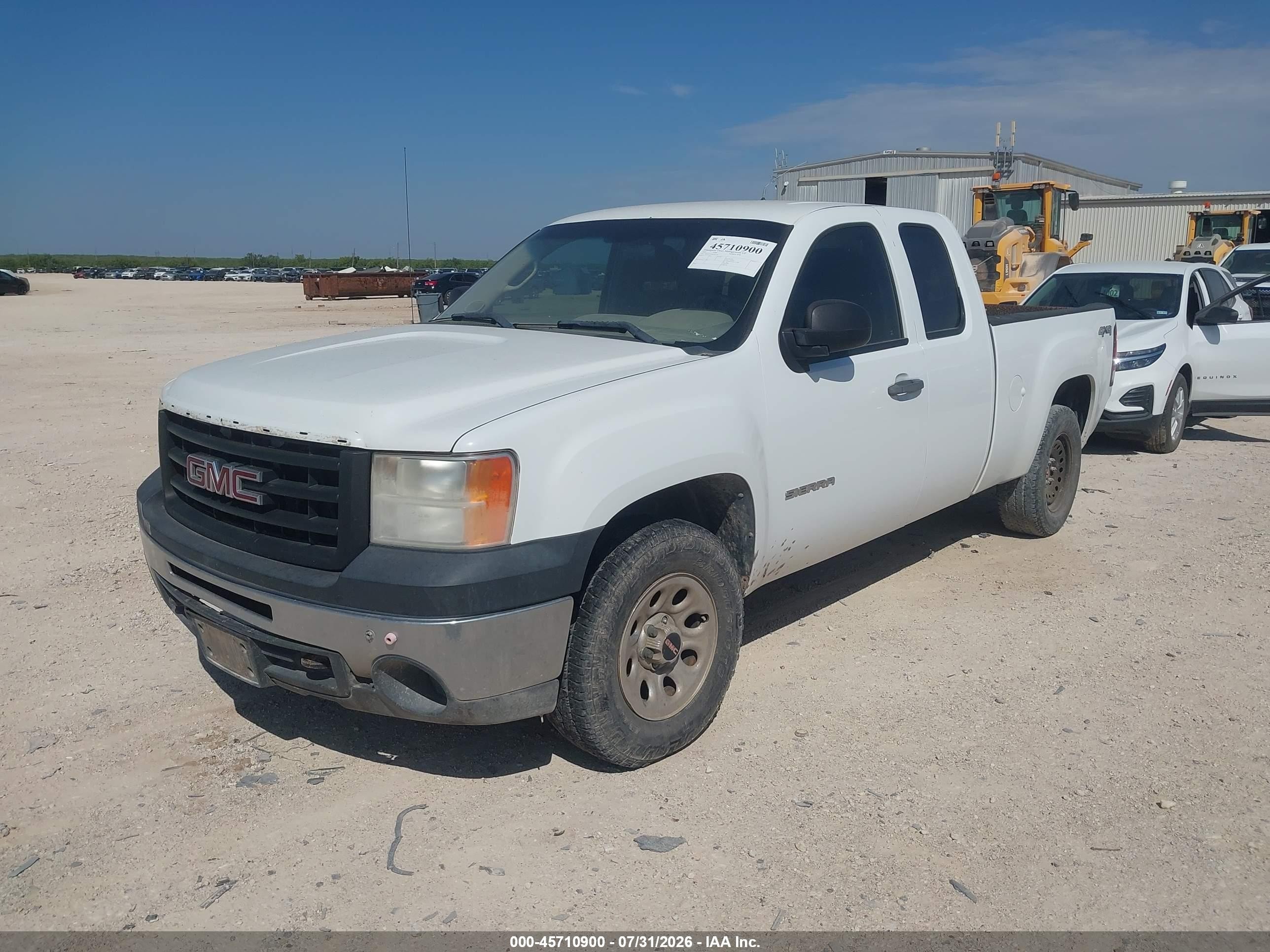 2011 Gmc Sierra 1500 Work Truck White vin: 1GTR2TE38BZ361545