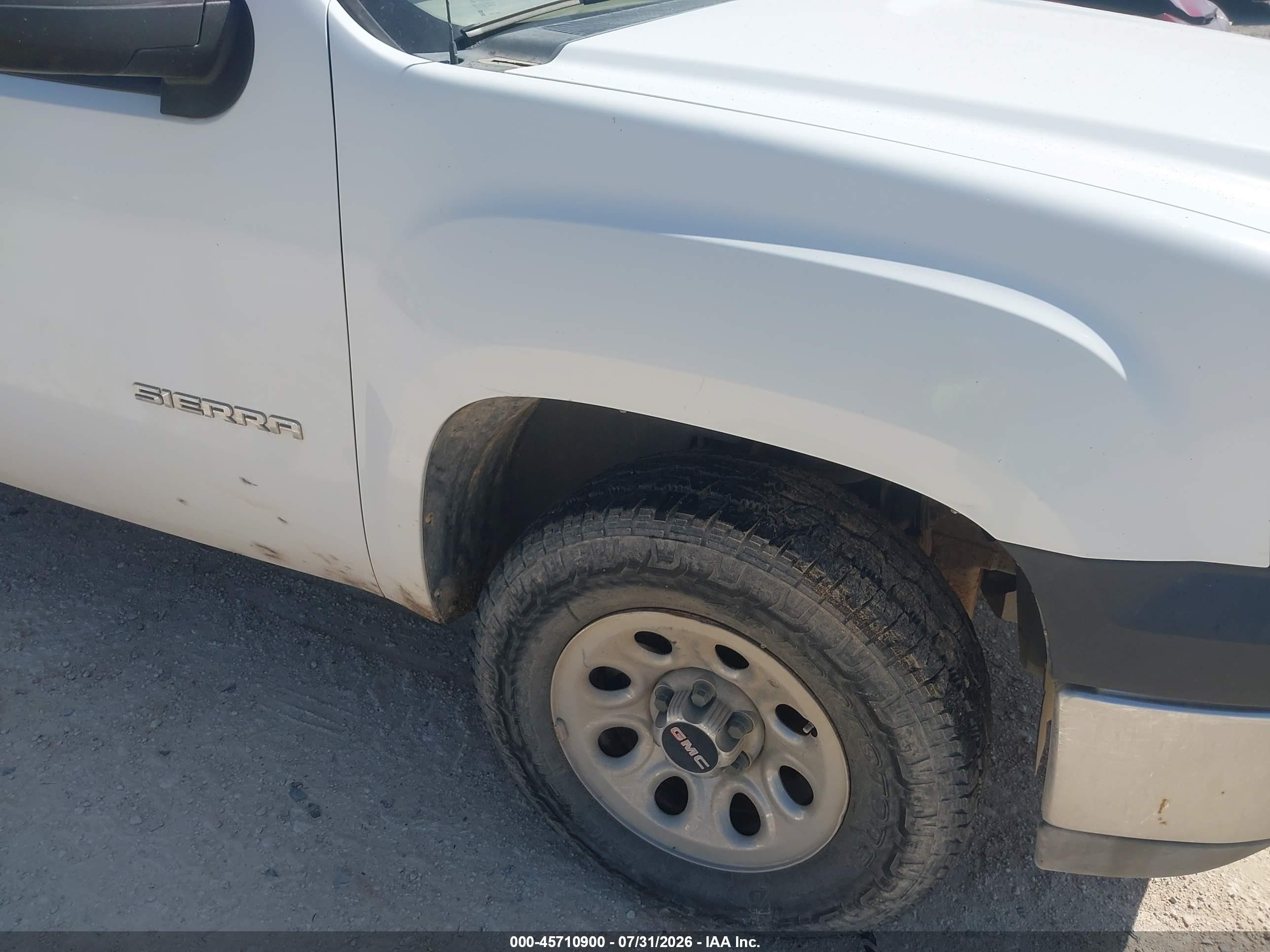2011 Gmc Sierra 1500 Work Truck White vin: 1GTR2TE38BZ361545