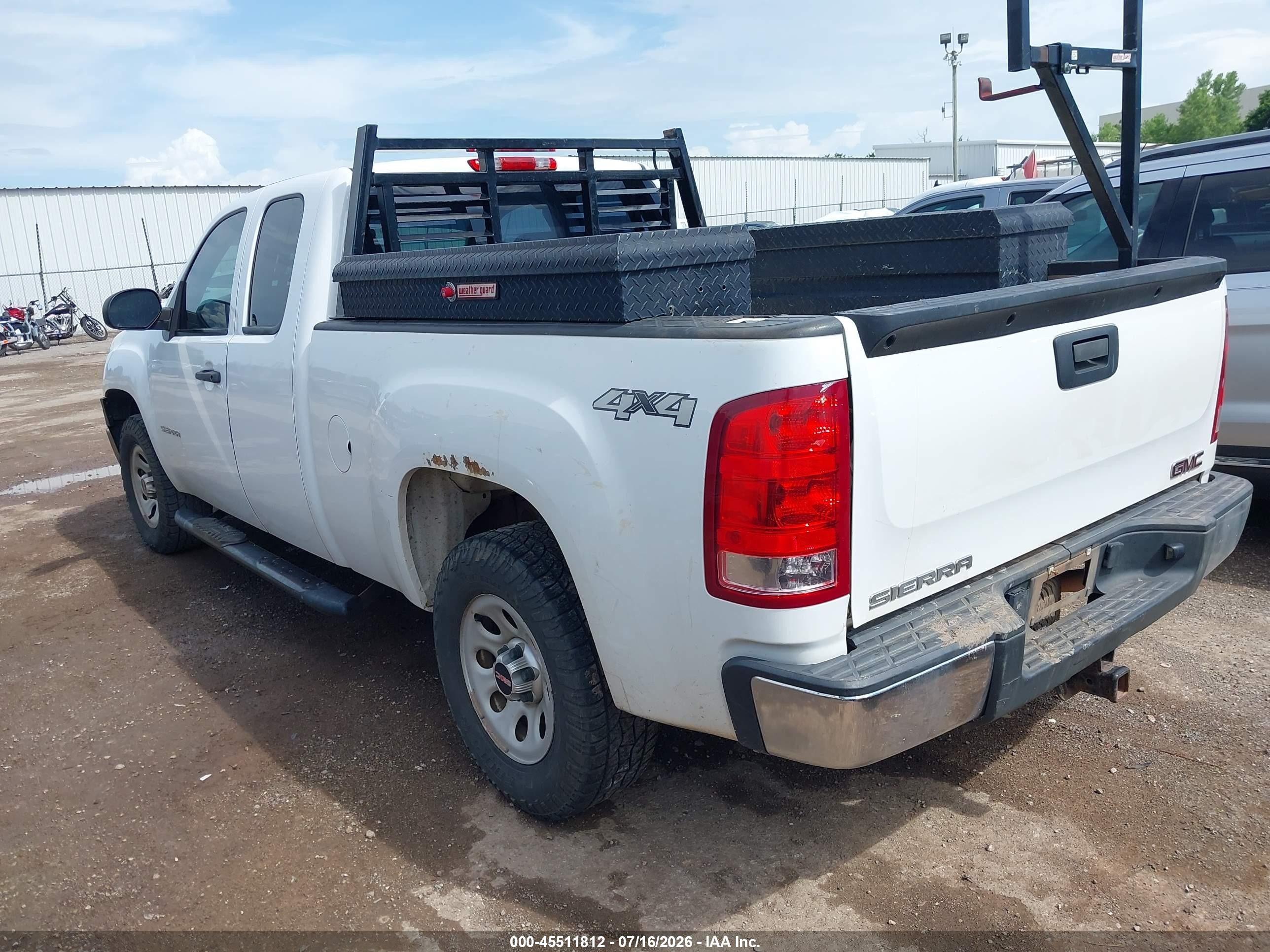 2013 Gmc Sierra 1500 Work Truck White vin: 1GTR2TE78DZ400026