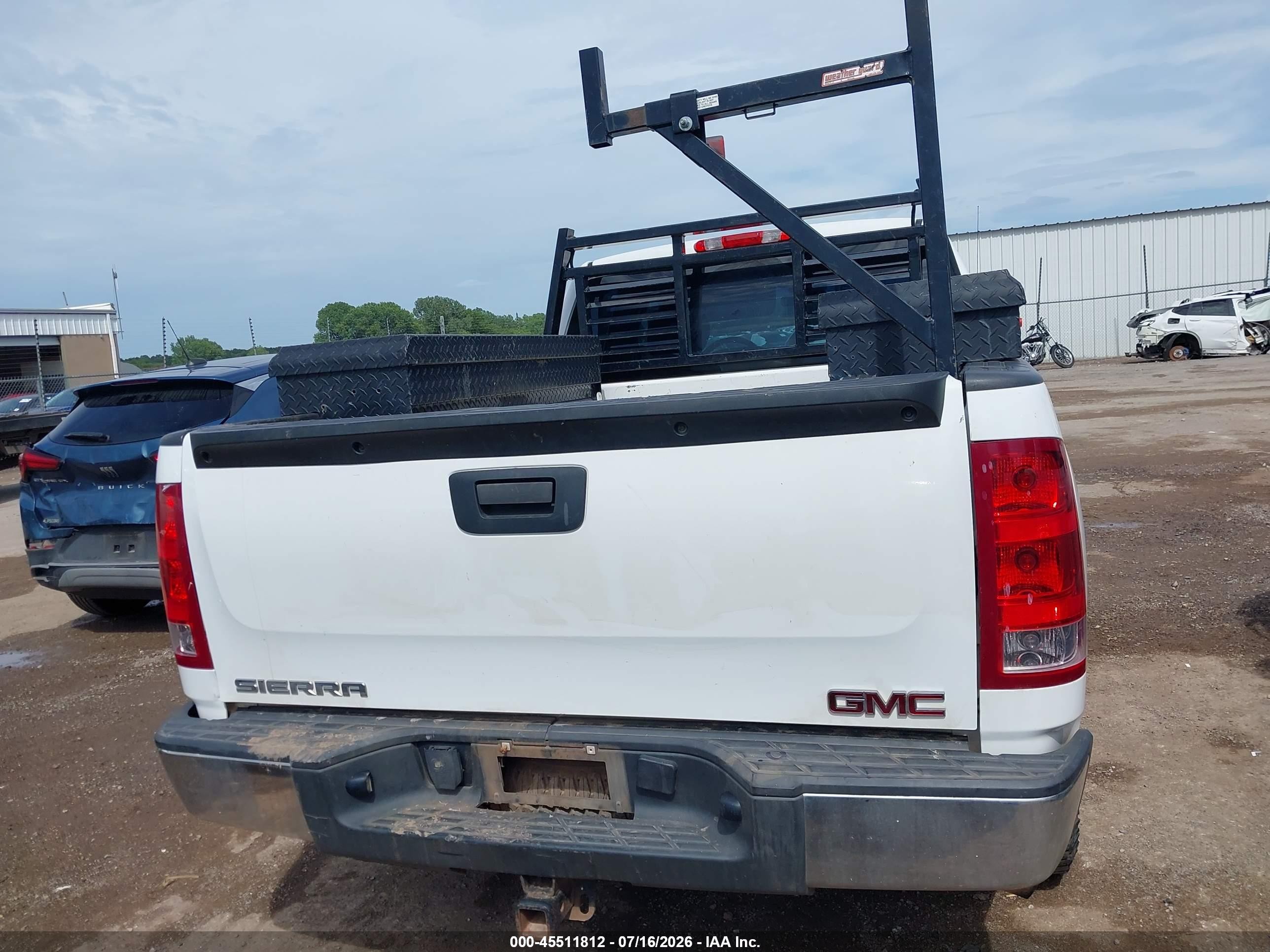 2013 Gmc Sierra 1500 Work Truck White vin: 1GTR2TE78DZ400026