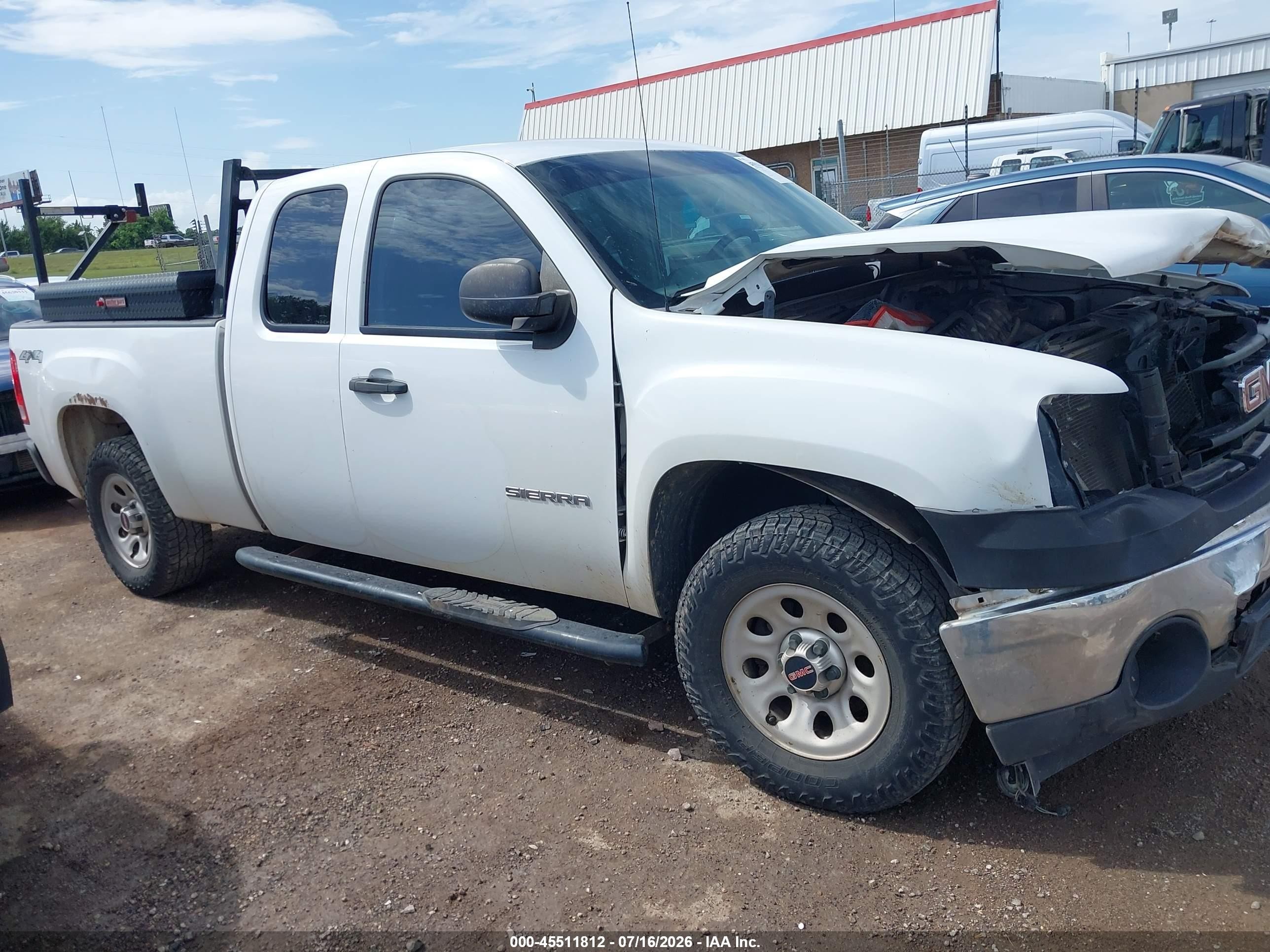 2013 Gmc Sierra 1500 Work Truck White vin: 1GTR2TE78DZ400026