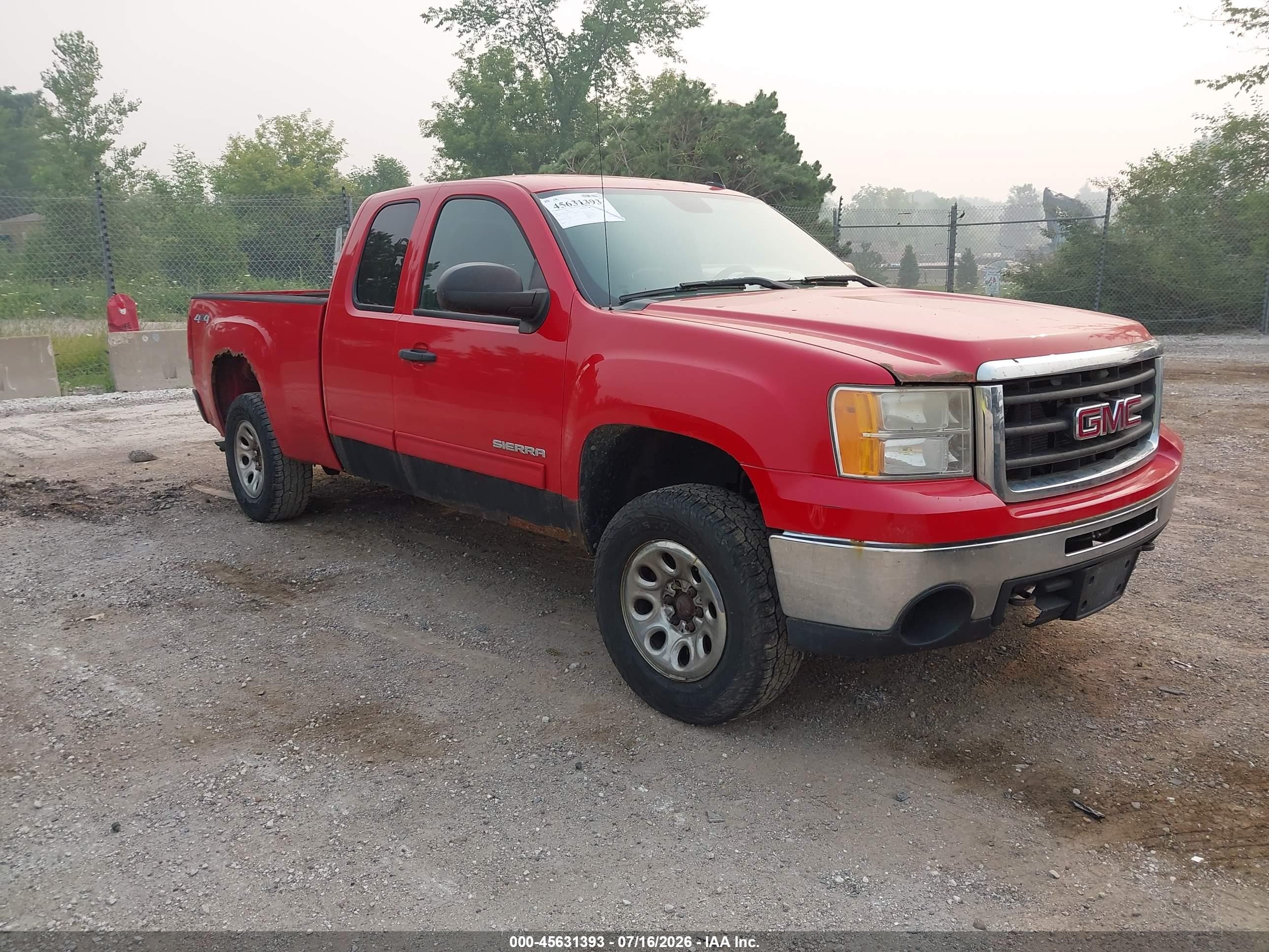 2011 Gmc Sierra 1500 Sl Red vin: 1GTR2UEA1BZ114775
