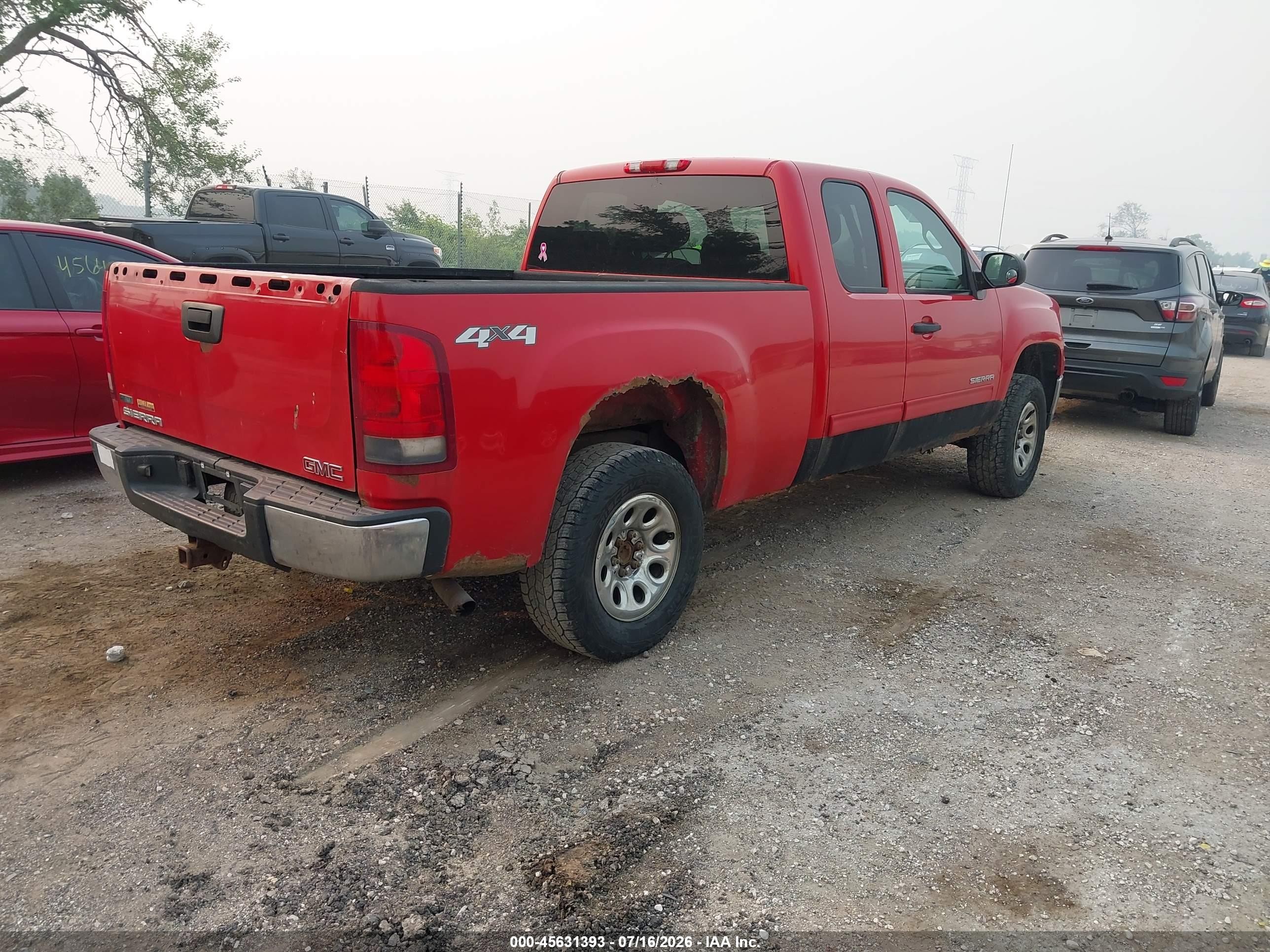 2011 Gmc Sierra 1500 Sl Red vin: 1GTR2UEA1BZ114775