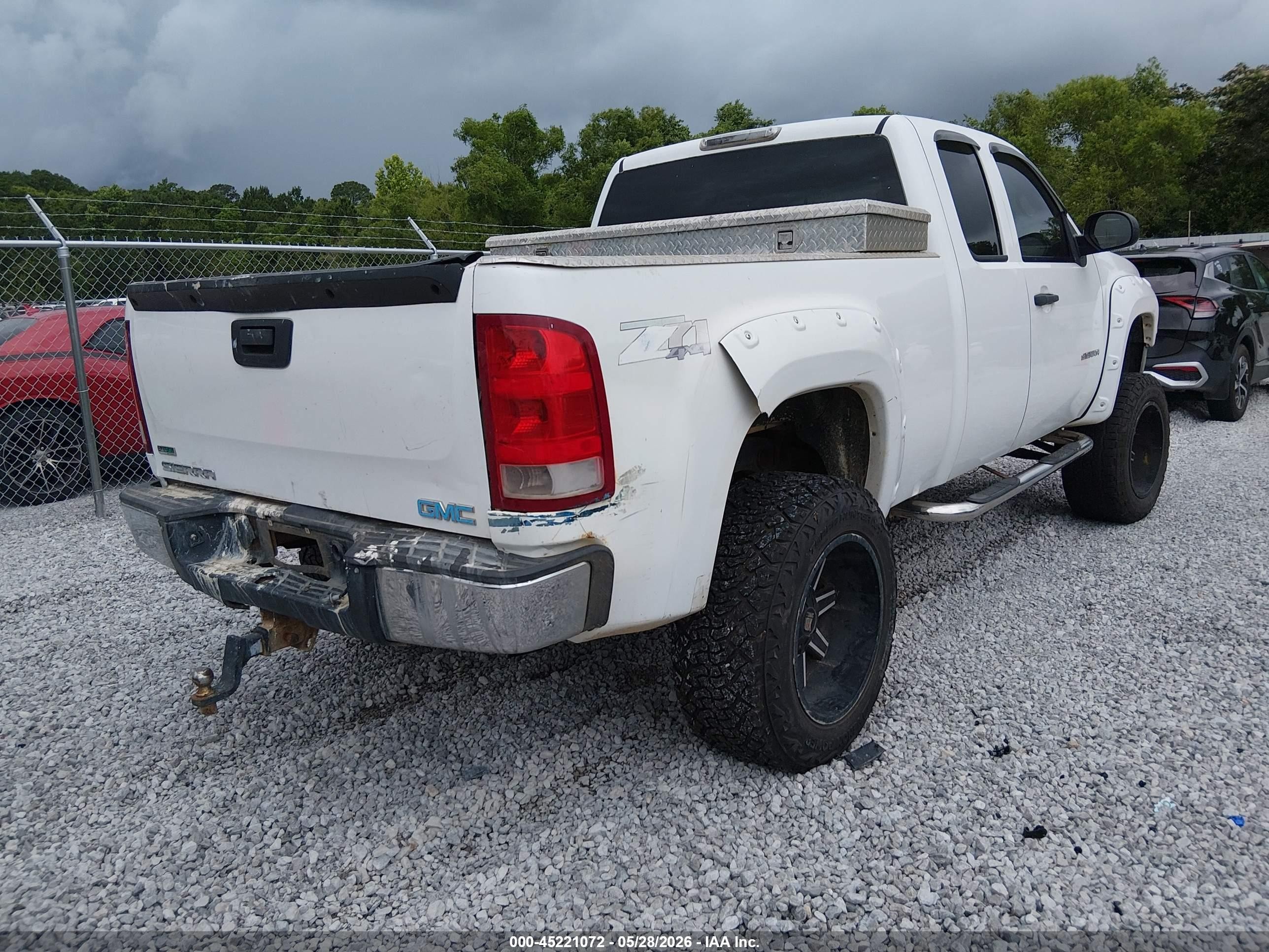 2011 Gmc Sierra 1500 Sl White vin: 1GTR2UEA1BZ117207