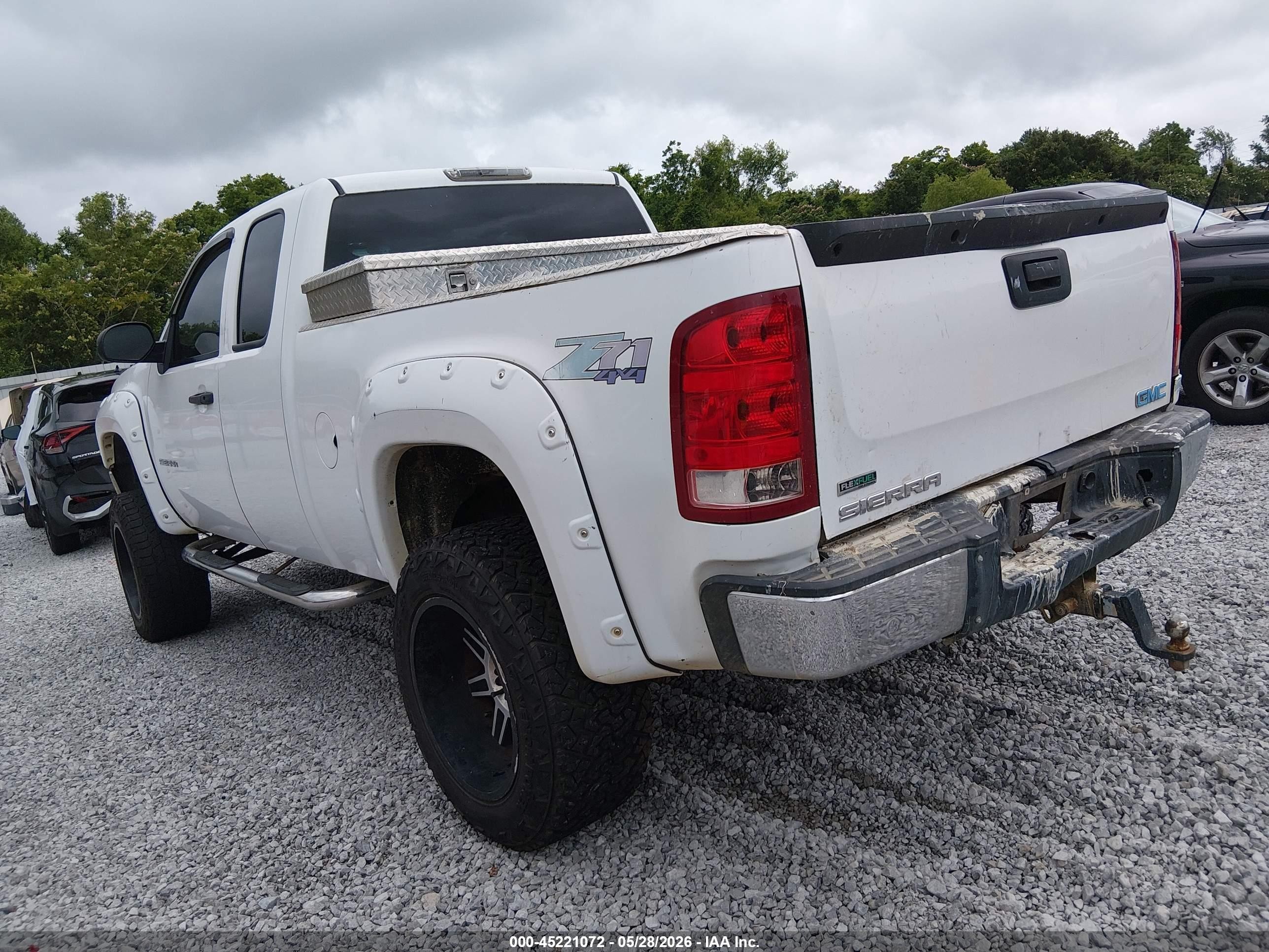 2011 Gmc Sierra 1500 Sl White vin: 1GTR2UEA1BZ117207