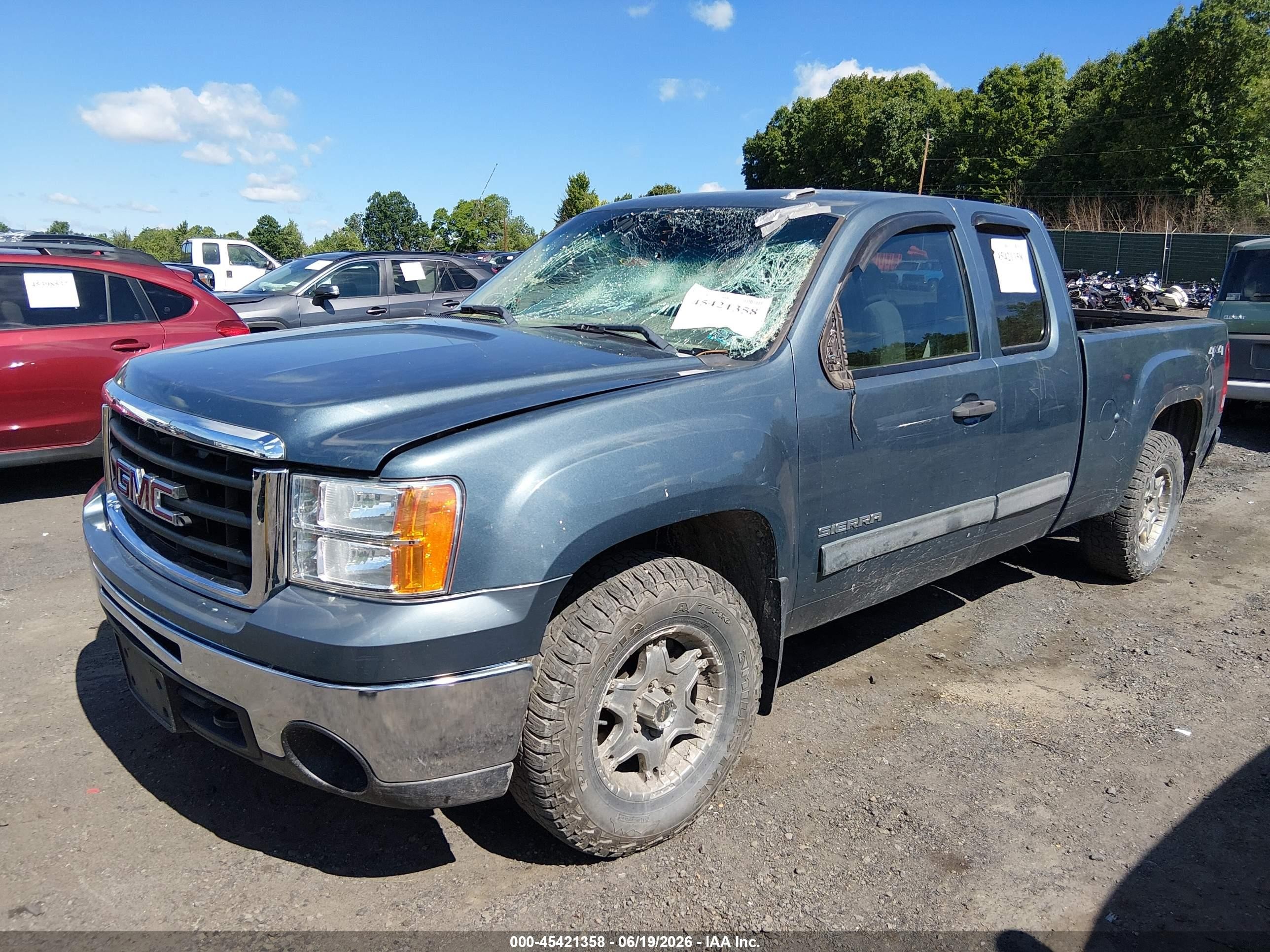2011 Gmc Sierra 1500 Sl Blue vin: 1GTR2UEA2BZ280819