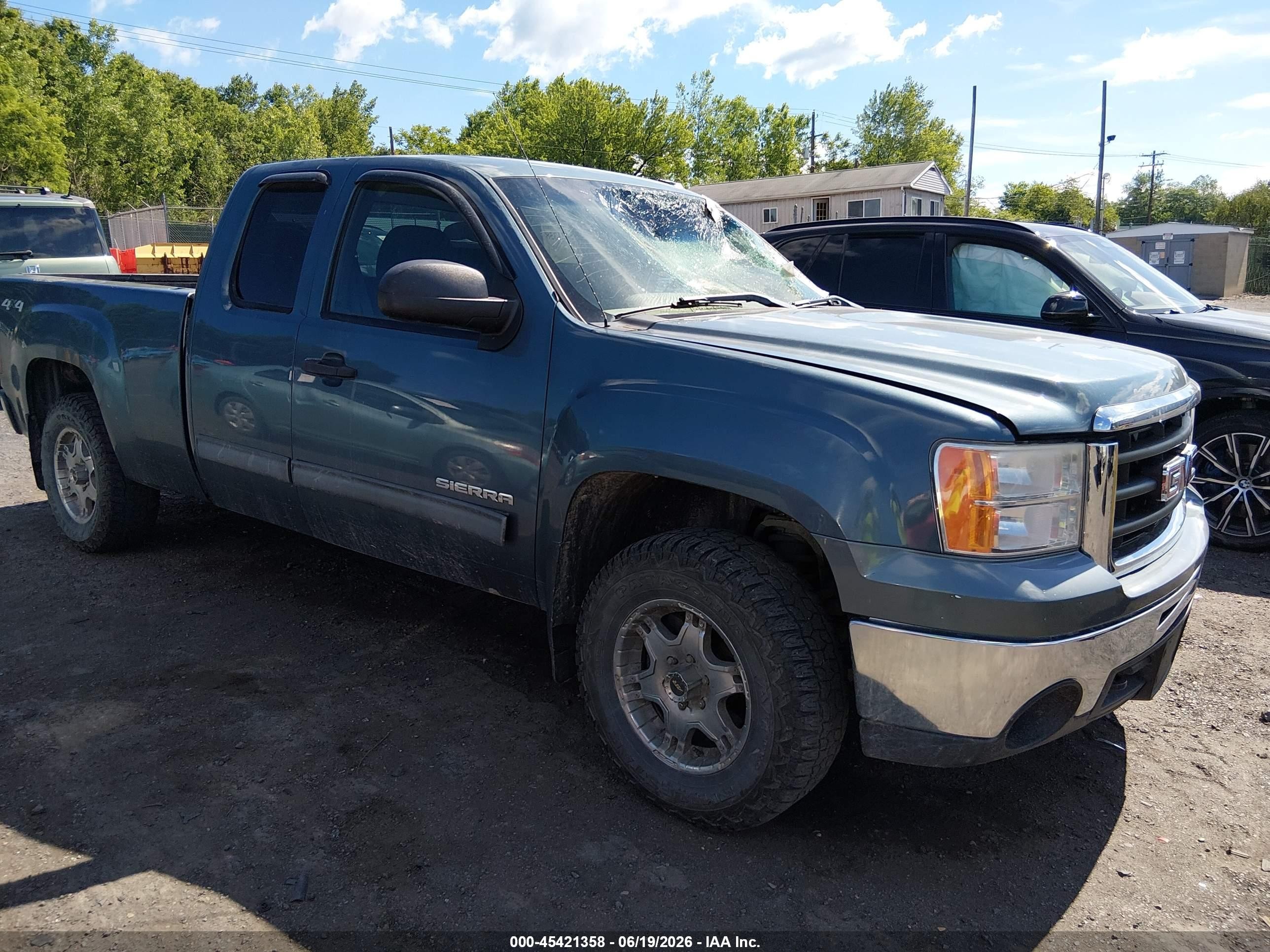 2011 Gmc Sierra 1500 Sl Blue vin: 1GTR2UEA2BZ280819