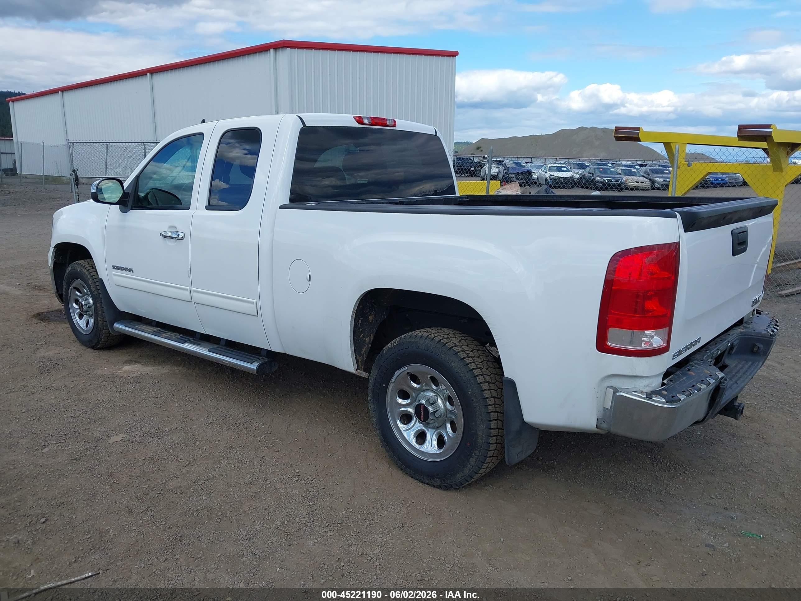 2013 Gmc Sierra 1500 Sl White vin: 1GTR2UEA2DZ404283