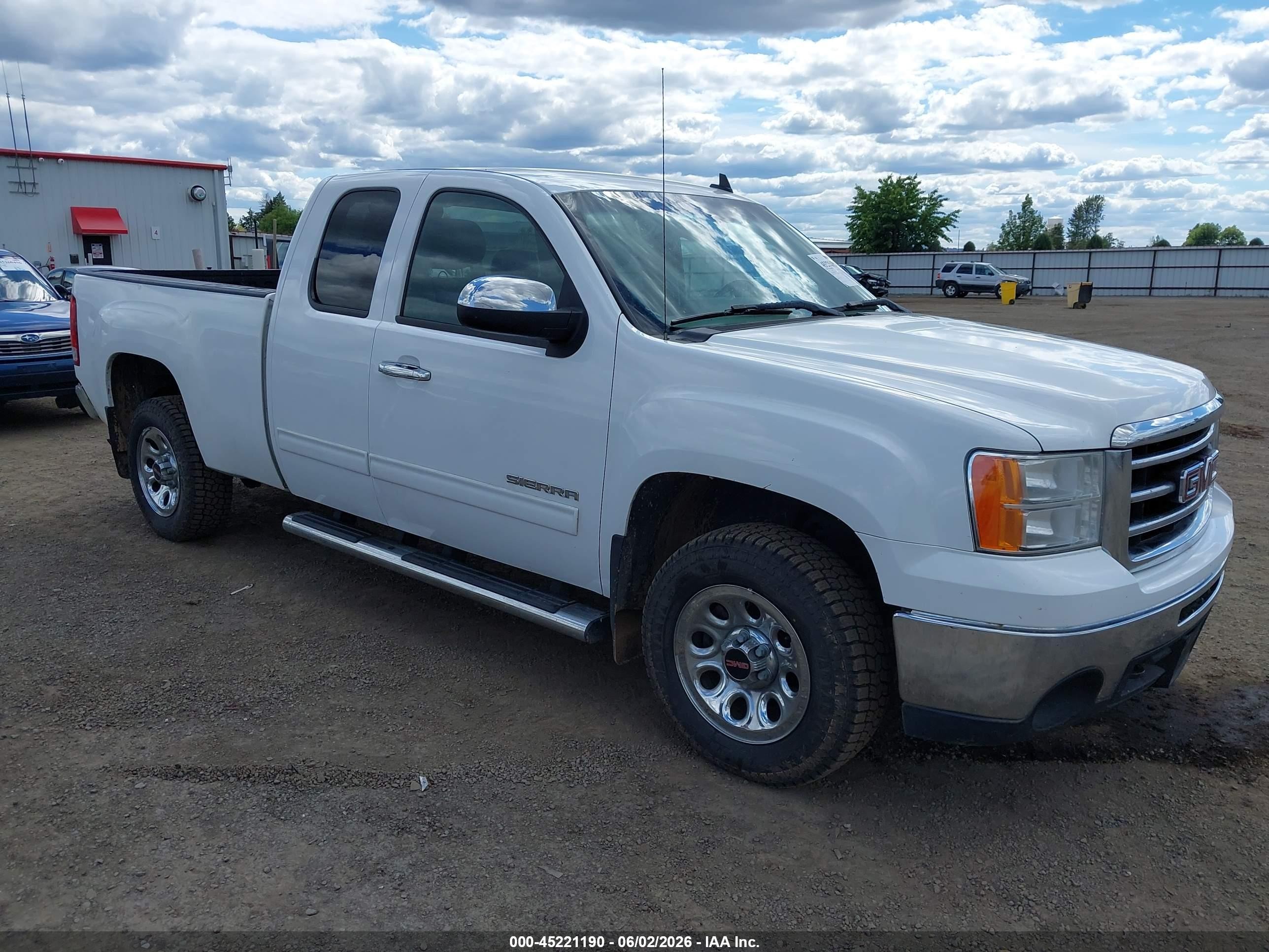2013 Gmc Sierra 1500 Sl White vin: 1GTR2UEA2DZ404283