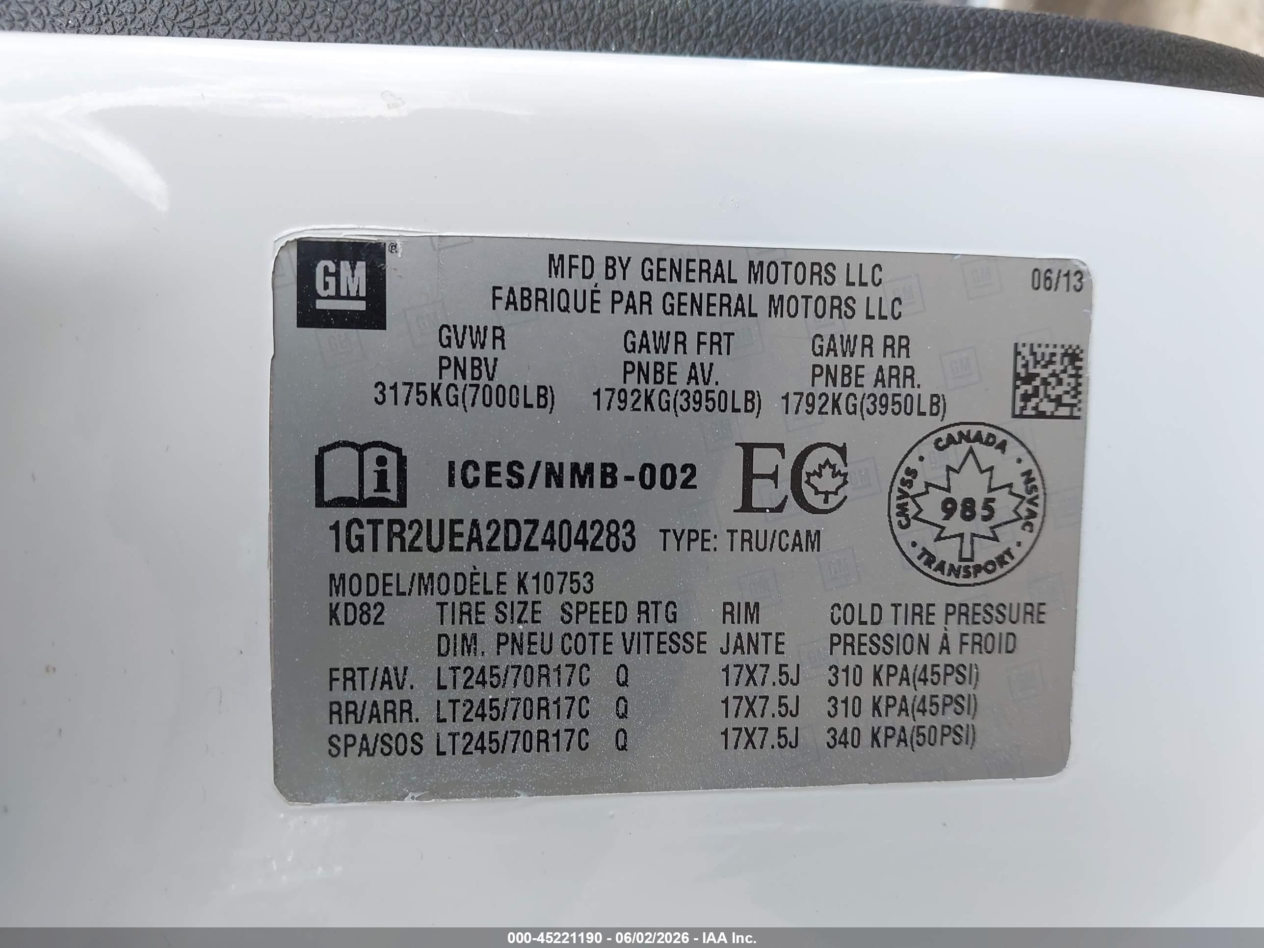 2013 Gmc Sierra 1500 Sl White vin: 1GTR2UEA2DZ404283