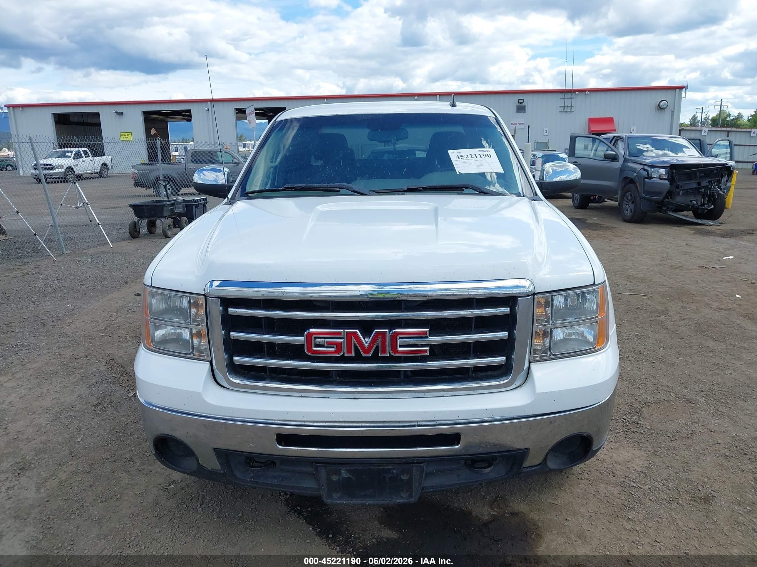 2013 Gmc Sierra 1500 Sl White vin: 1GTR2UEA2DZ404283