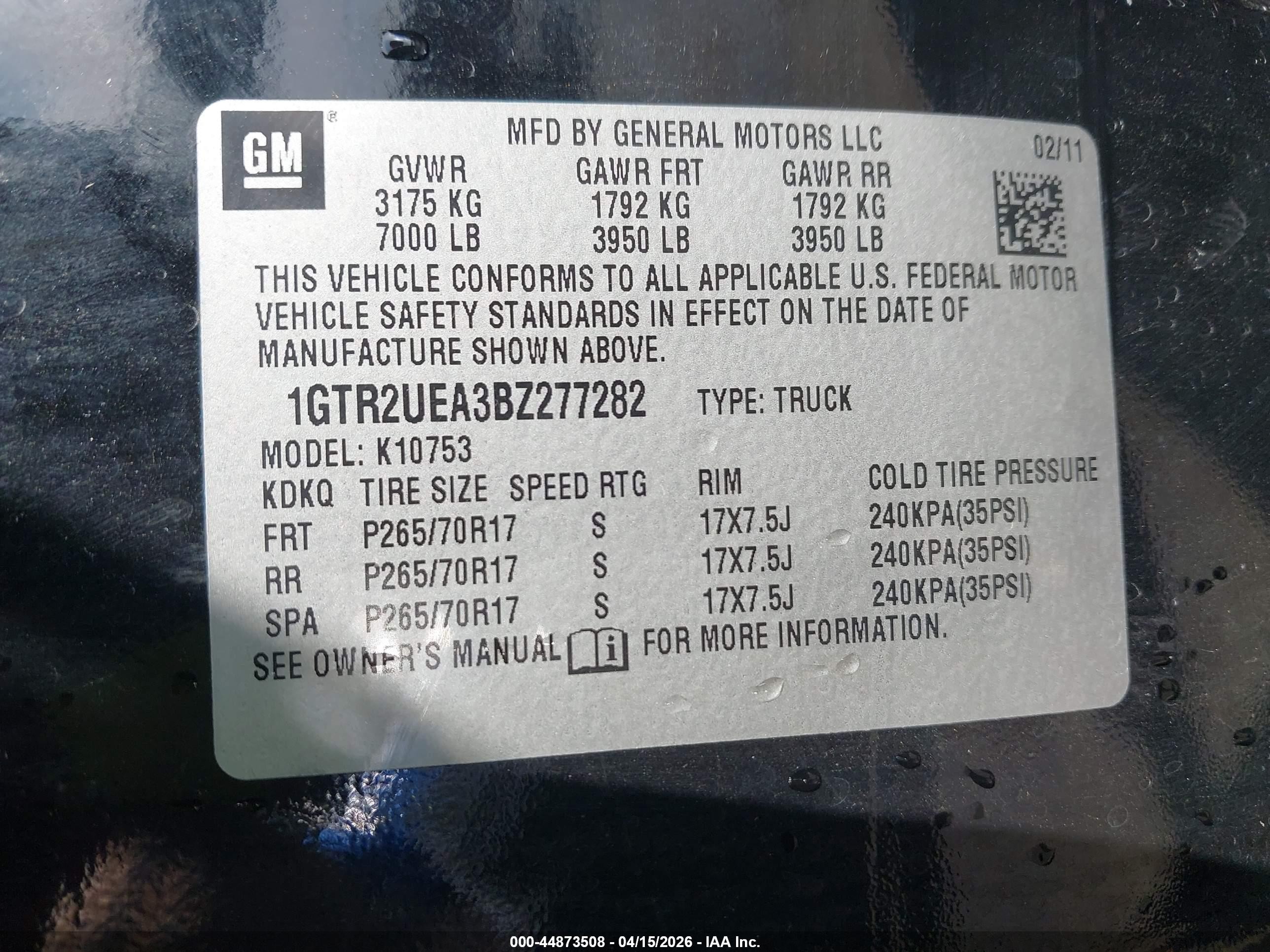 2011 Gmc Sierra 1500 Sl Black vin: 1GTR2UEA3BZ277282